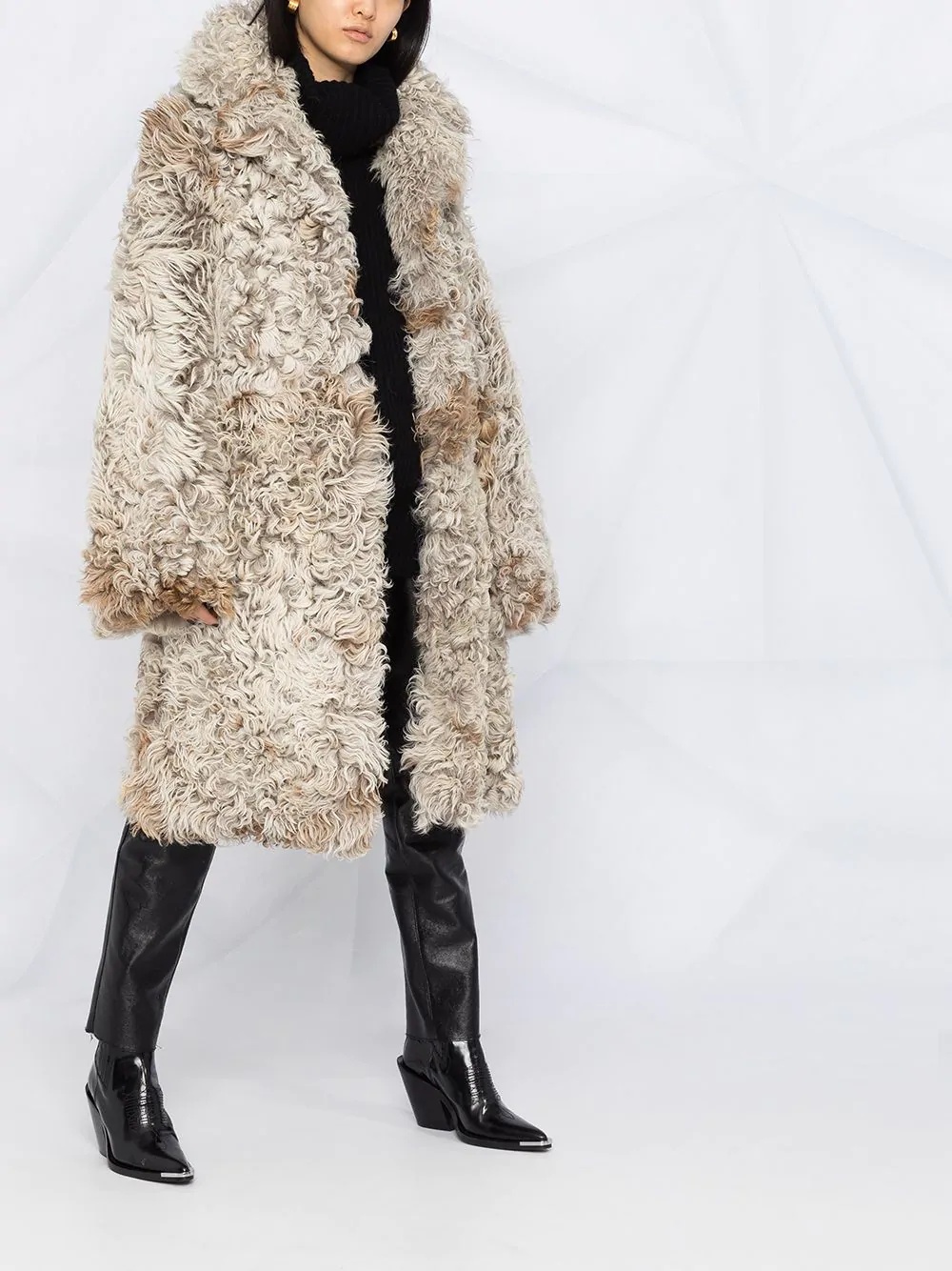 reversible fur coat - 7