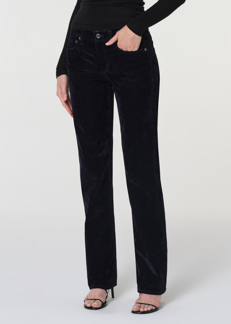 LOW RISE SLIM (VELVET) IN BLUE CRUSH 5