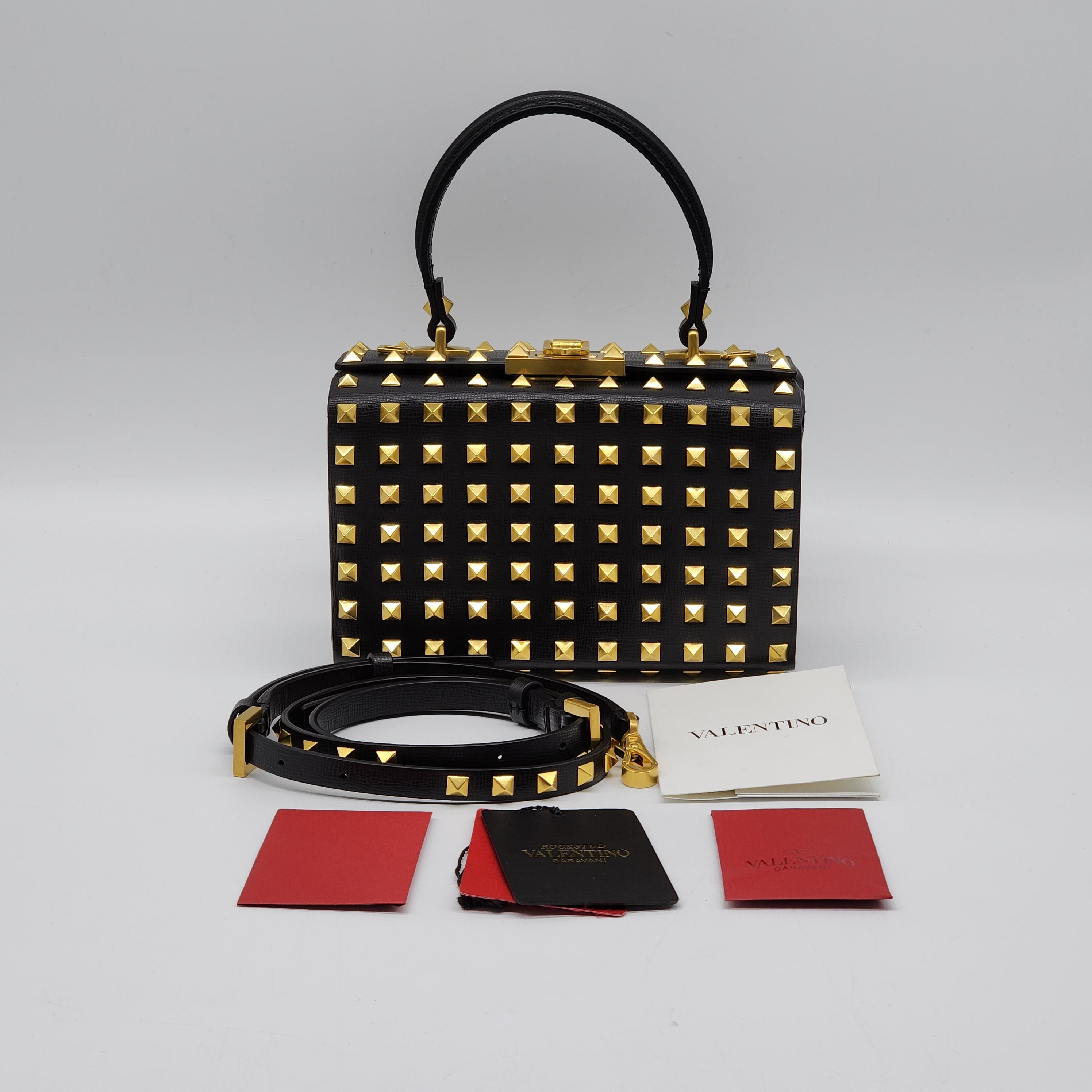 Valentino Garavani Alcove Box Studded Bag in Black - 7