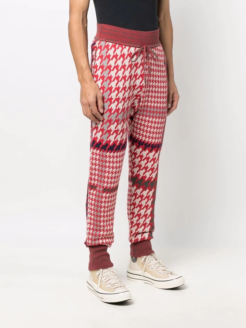 houndstooth-print trousers - 3