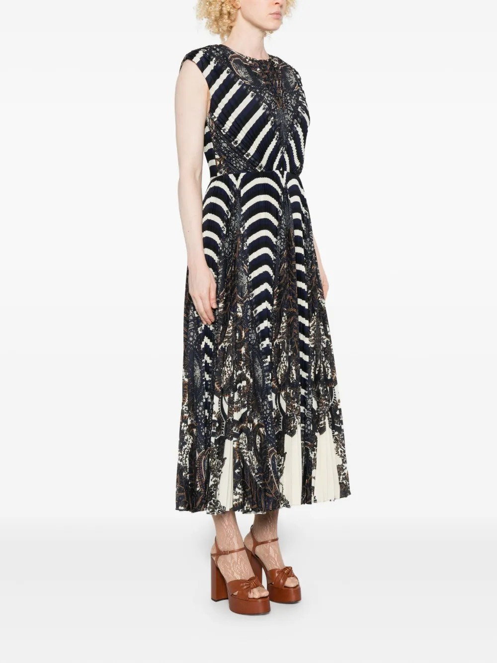 VIOLETA PLEATED DRESS - 4