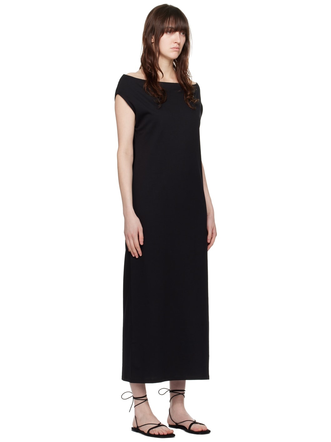 Black Martial Maxi Dress - 2