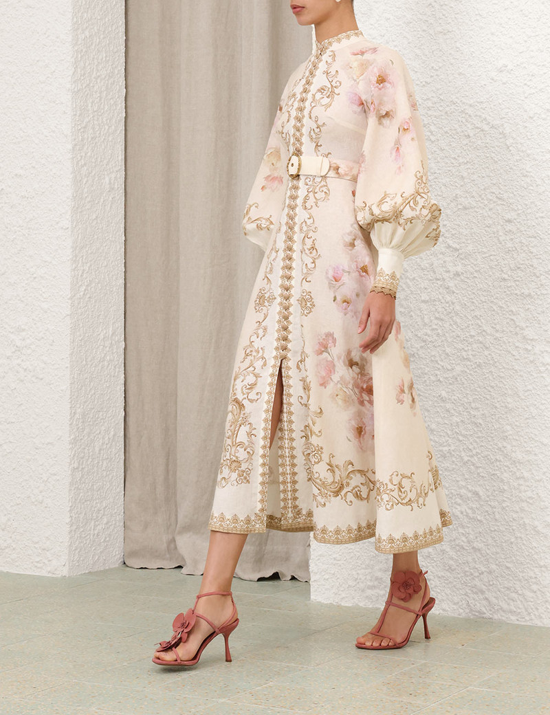 HYPNOTIC 단추가 달린 MIDI DRESS 3