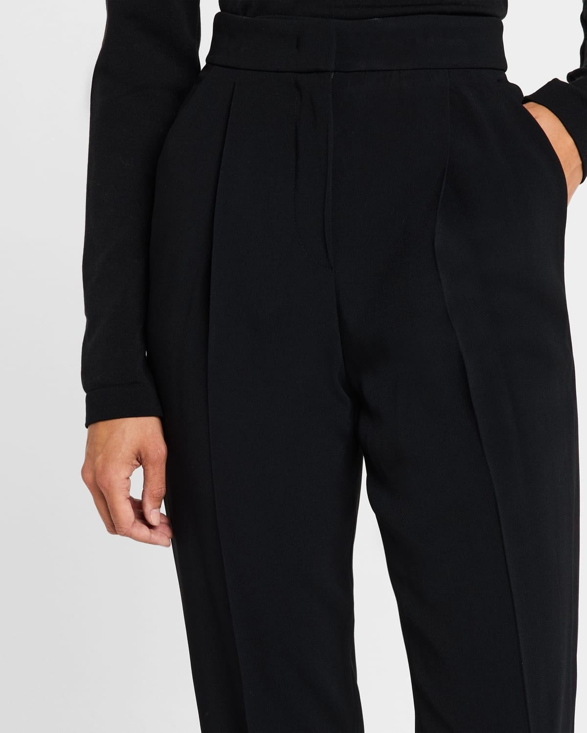 Essentials Pleated Tapered Trousers - 4