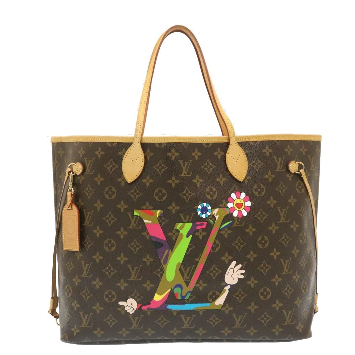 LOUIS VUITTON Monogram Neverfull GM Tote Bag Takashi Murakami M95560 - 13