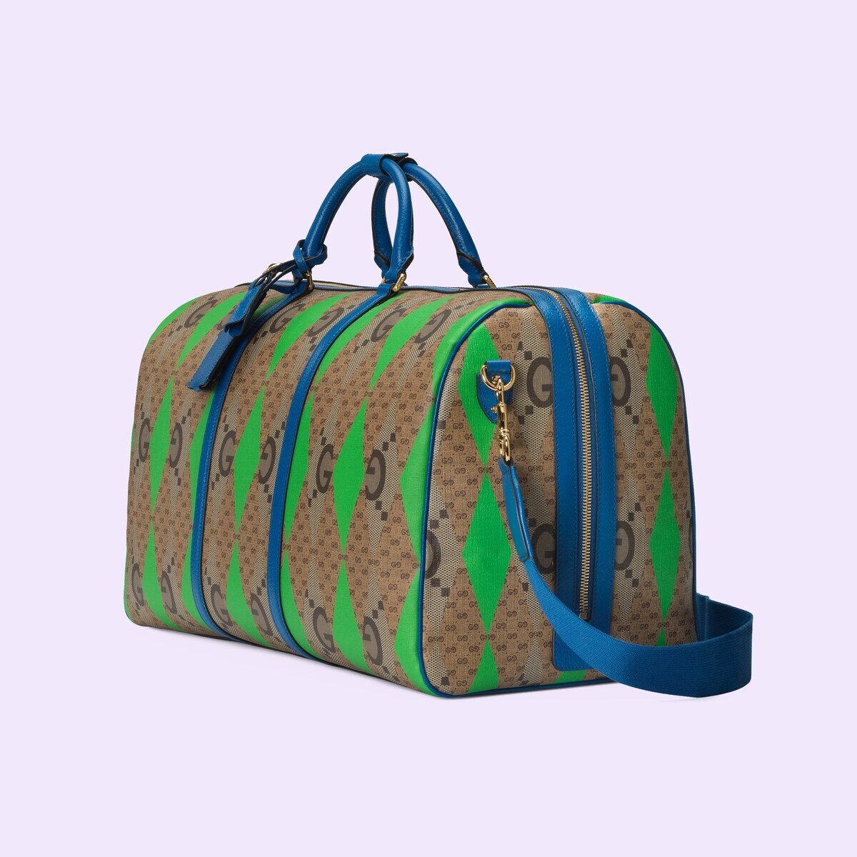 GG rhombus print large duffle bag - 2