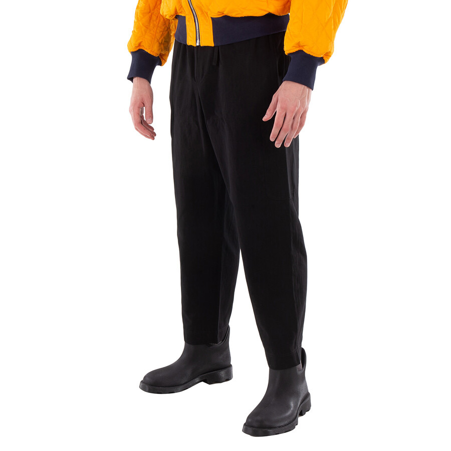 Kenzo Drawstring Logo-Patch Pants - 2