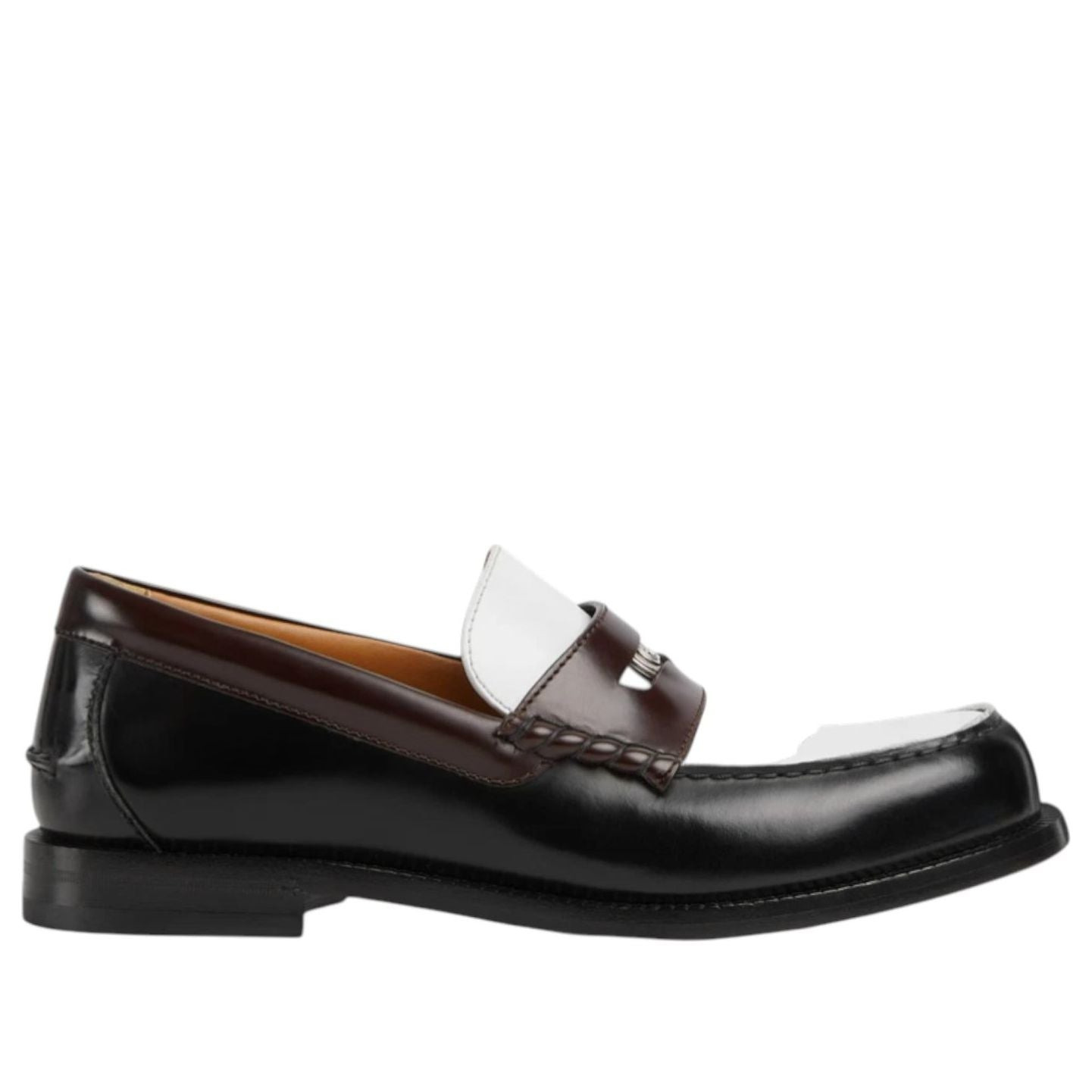 Gucci Loafer with Detachable Detail 'Black White' 831274-AAE2Y-9142 - 5