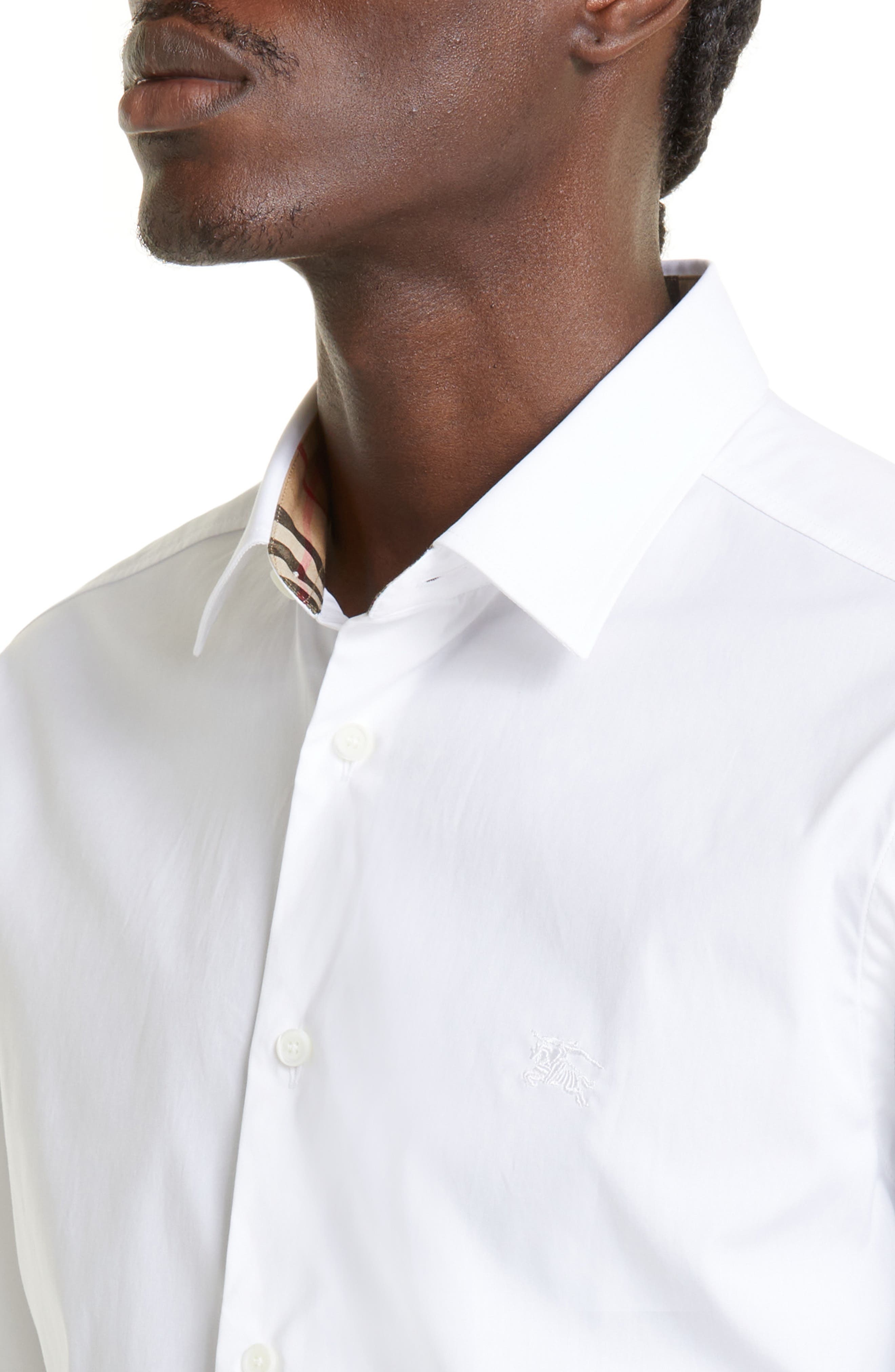 Sherfield Equestrian Knight Stretch Cotton Poplin Button-Up Shirt - 4
