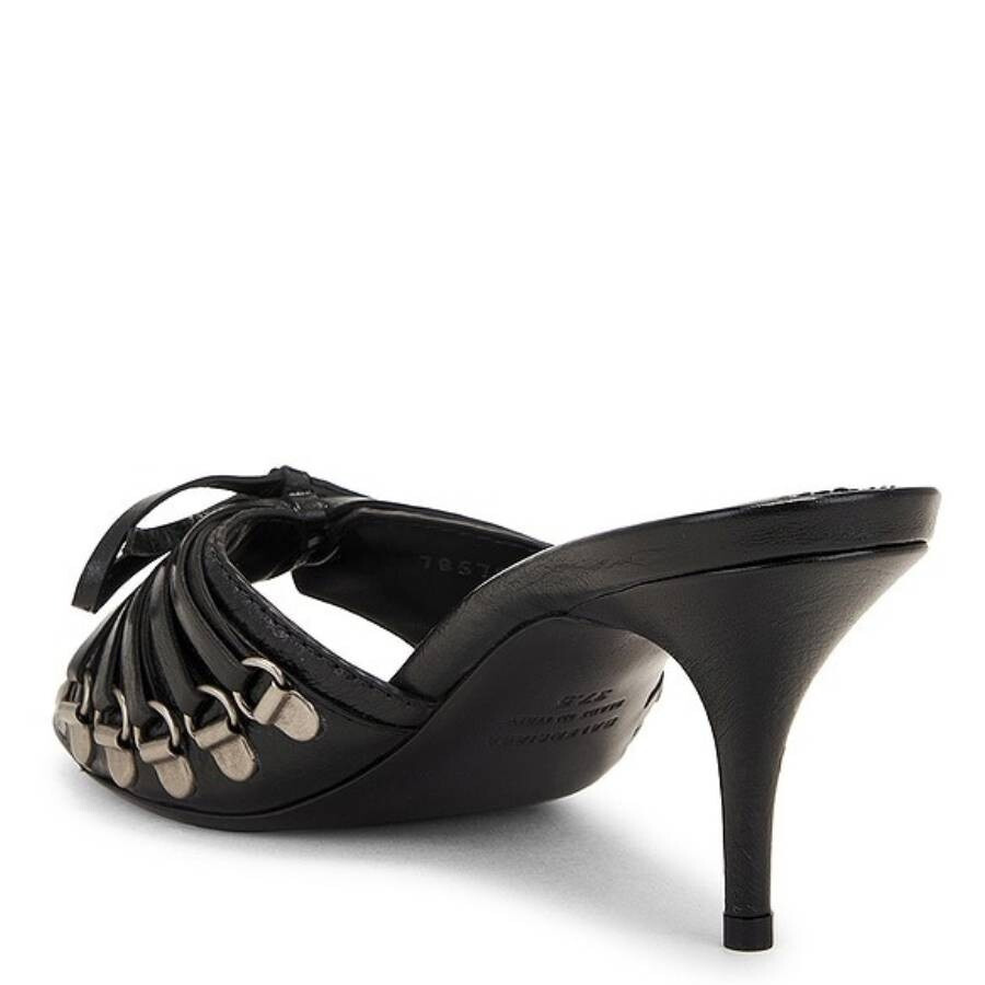 Balenciaga Cagole 70 Leather Mule Sandals - 3