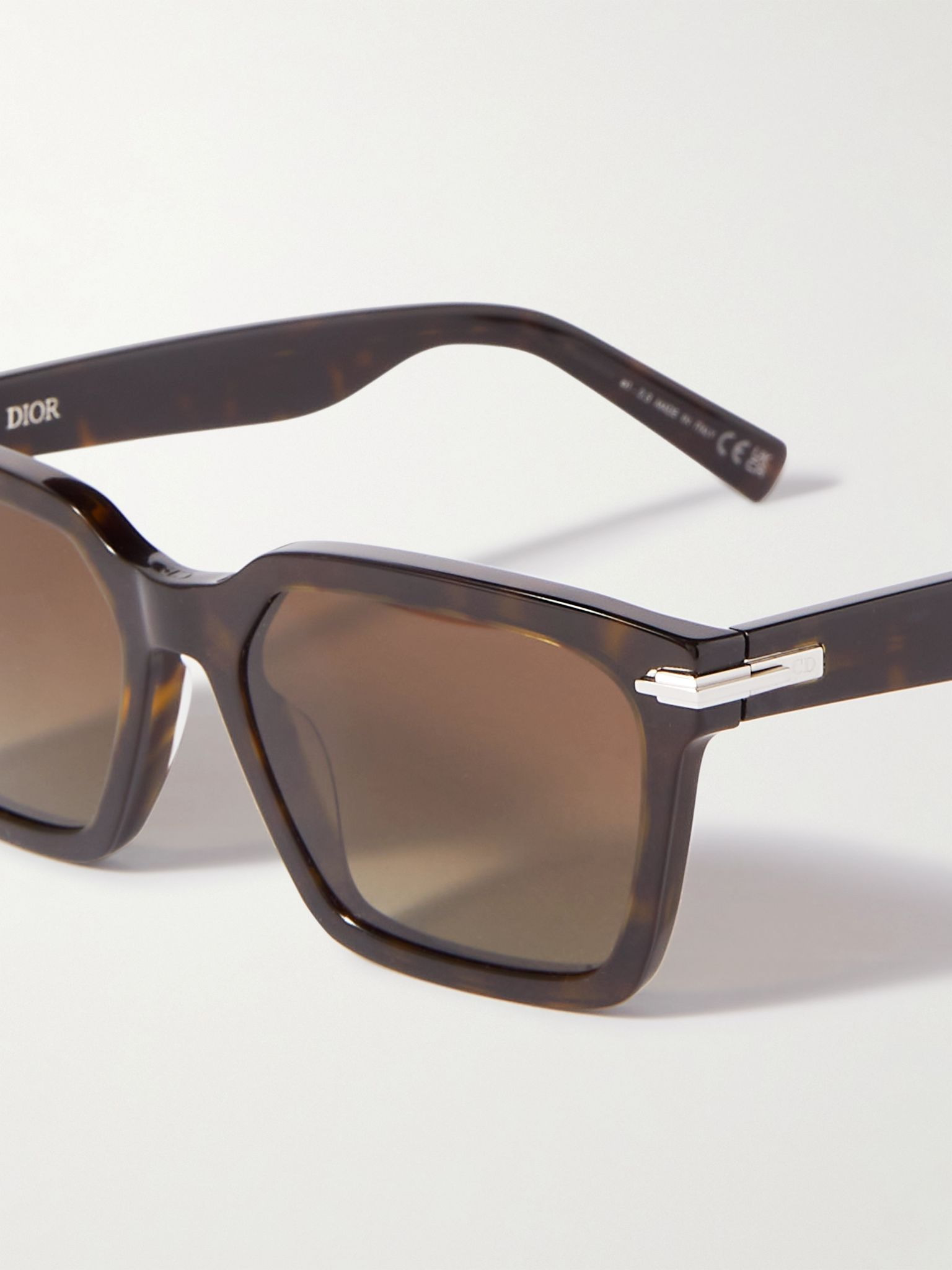 DiorBlackSuit S3I Square-Frame Tortoiseshell Acetate Sunglasses Tortoiseshell - 3