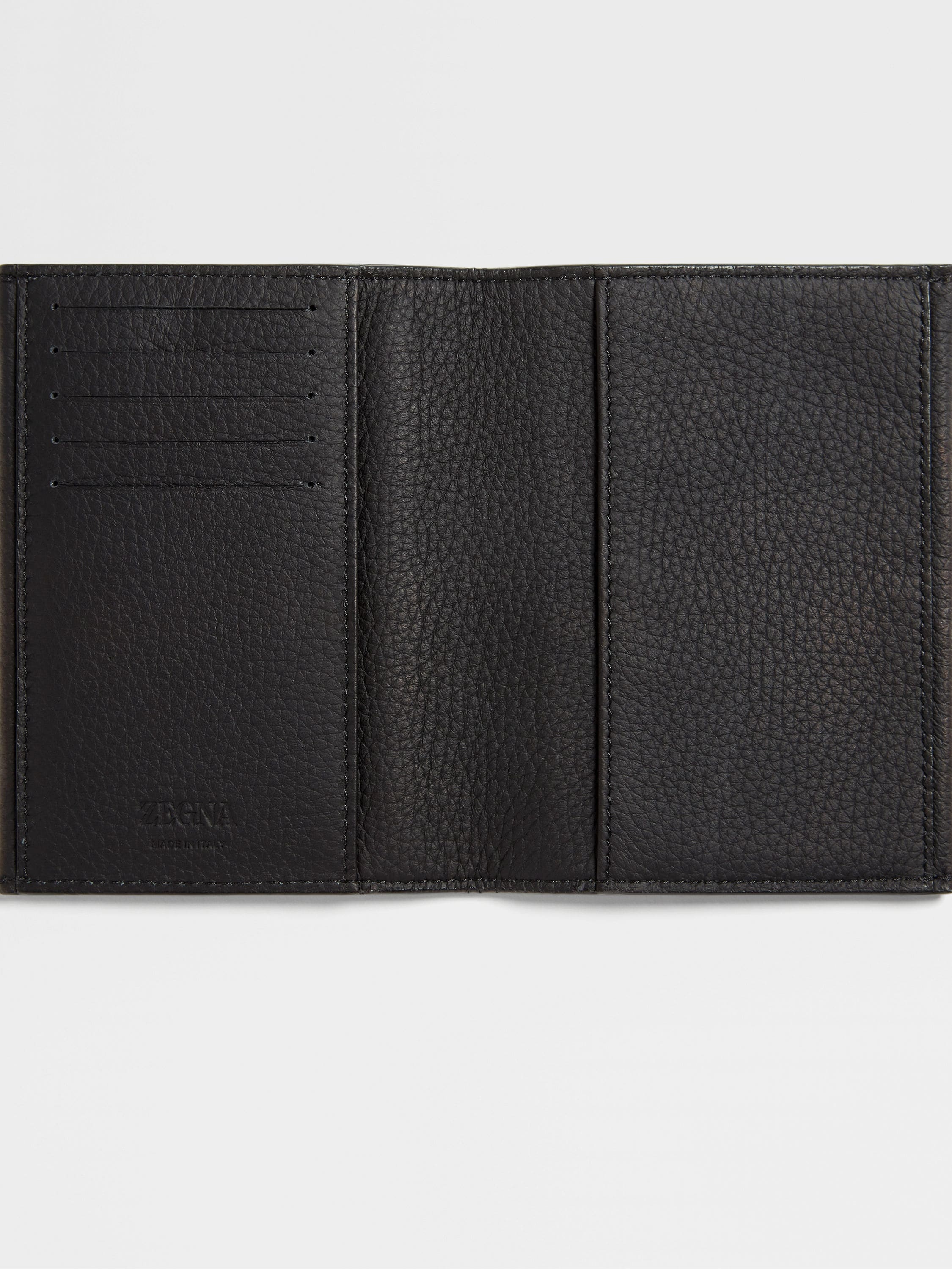 BLACK DEERSKIN PASSPORT CASE - 2