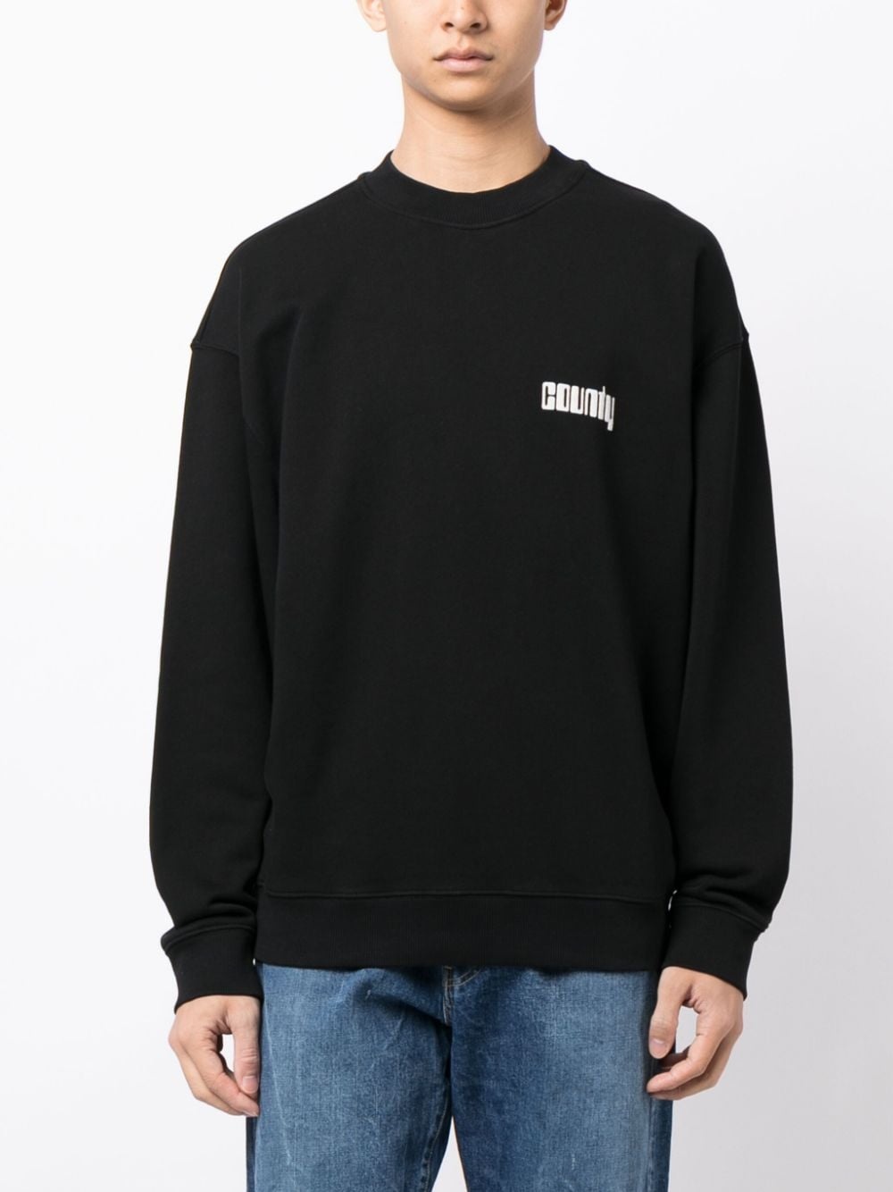 logo-print sweatshirt - 3
