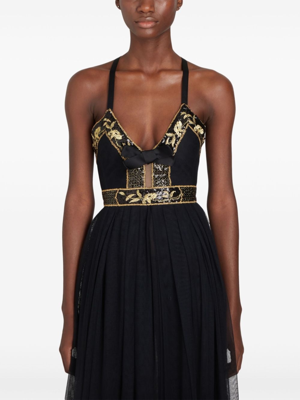 embroidered tulle dress - 5