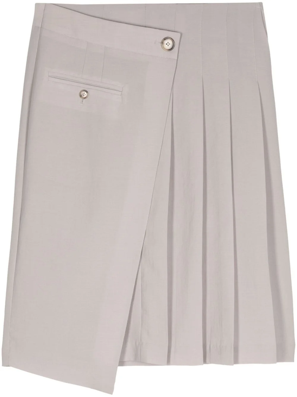 asymmetric wraped skirt - 1
