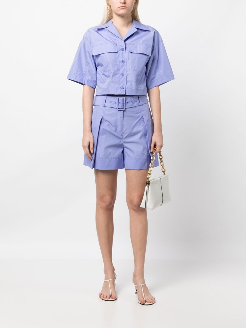 3.1 Phillip Lim pleat-detailing belted shorts outlook