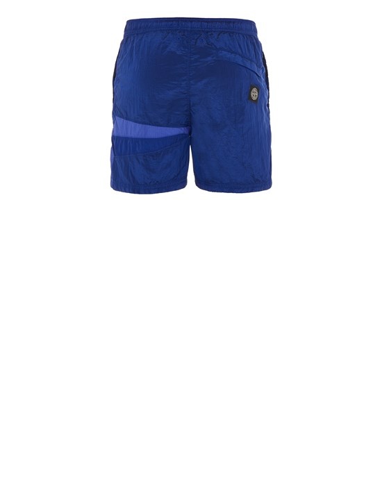 B0142 NYLON METAL IN ECONYL® REGENERATED NYLON_ STAR INLAY_ GARMENT DYED ULTRAMARINE BLUE - 2