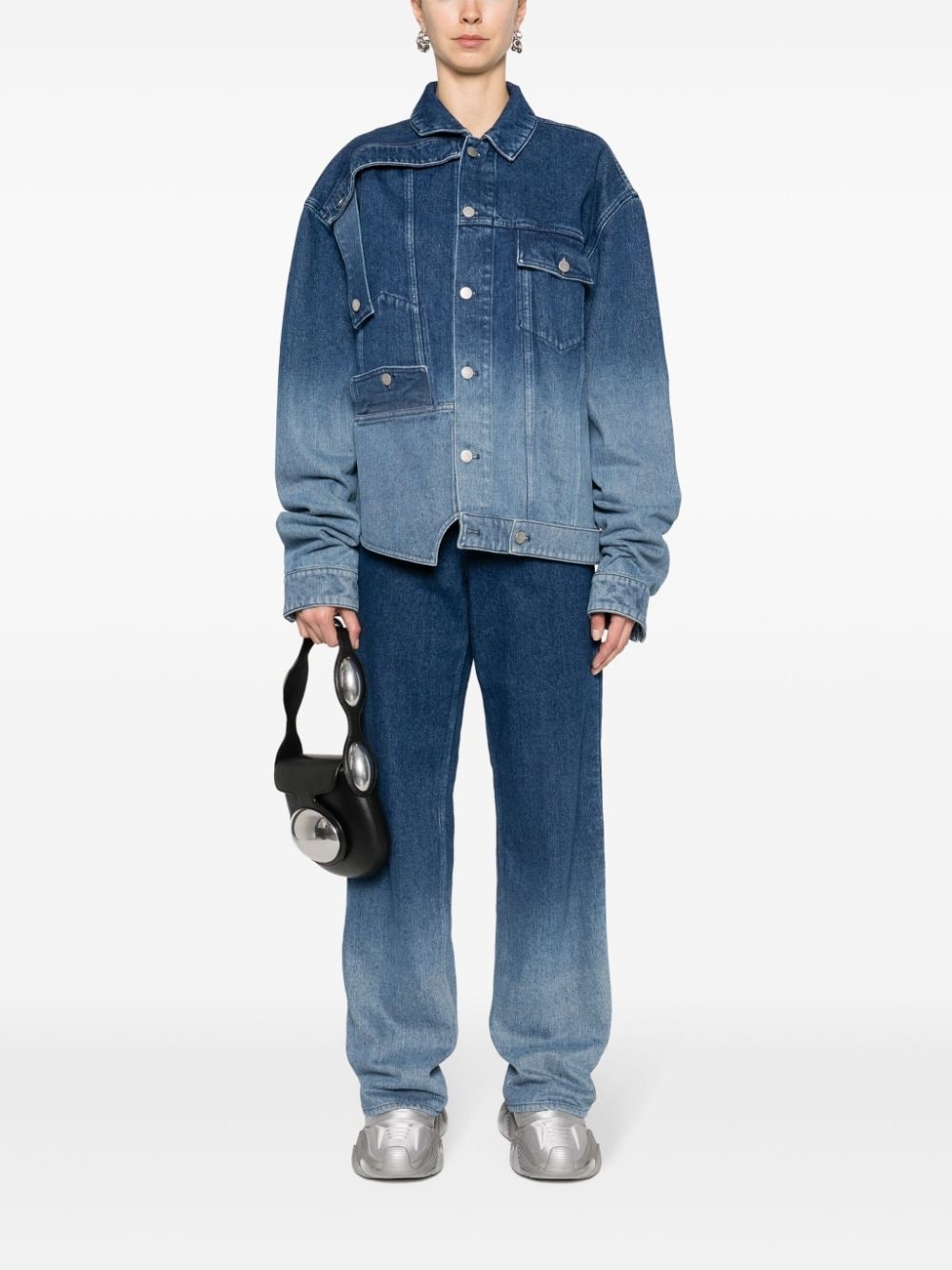 gradient-effect mid-rise boyfriend jeans - 2