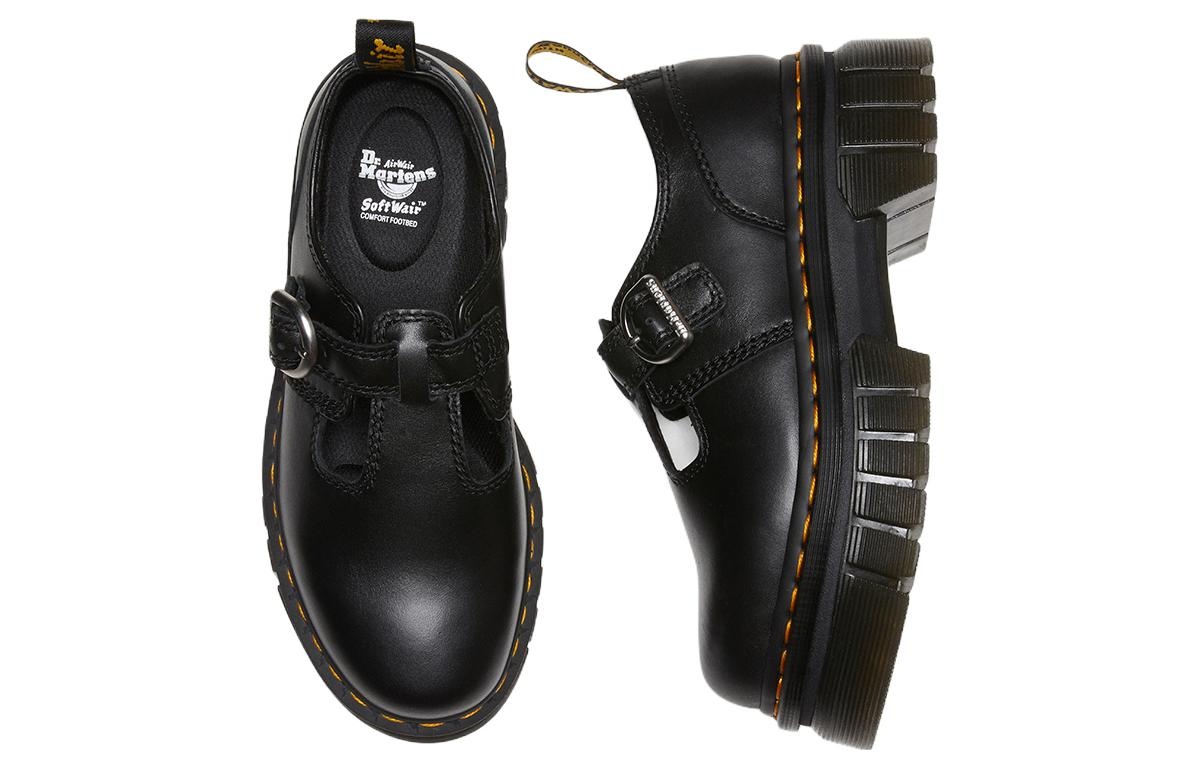 (WMNS) Dr. Martens Audrick Nappa Lux Platform Mary Jane 'Black' 30685001 - 5