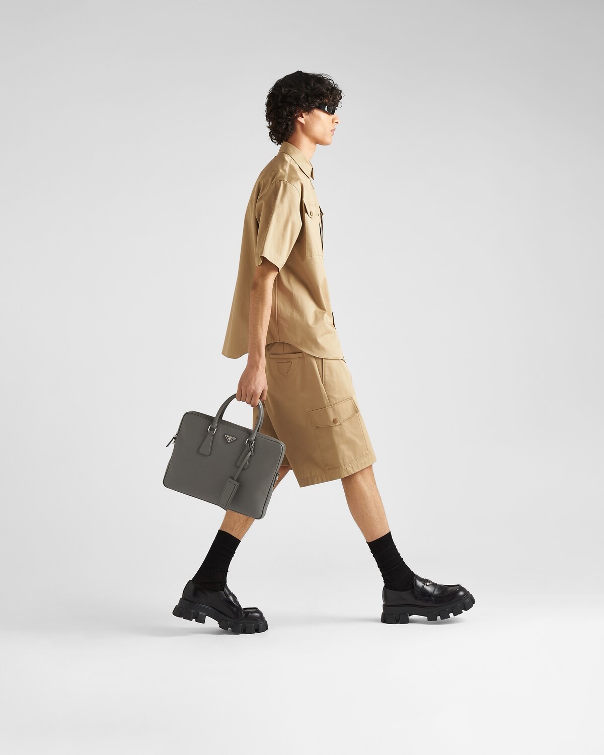 Saffiano Leather Work Bag - 2