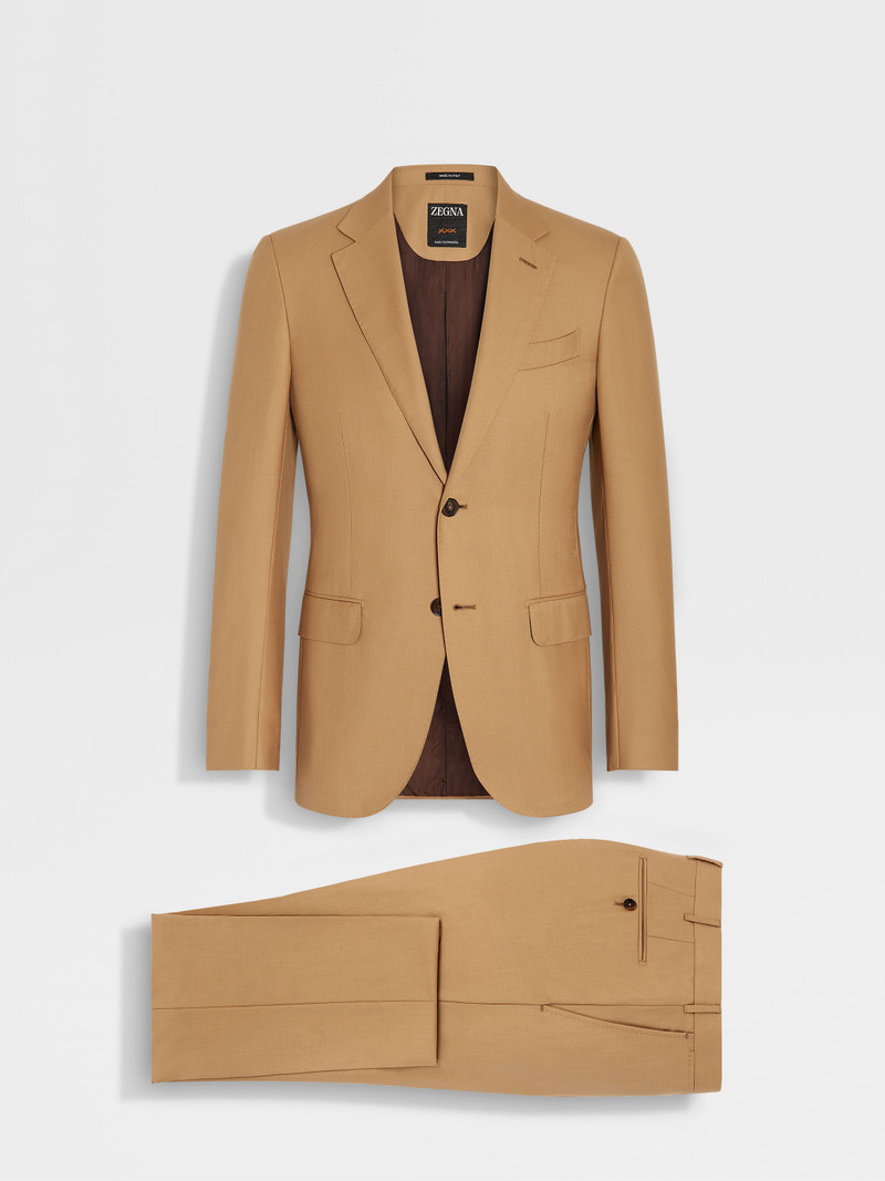ZEGNA DARK BEIGE OASI CASHMERE SUIT outlook