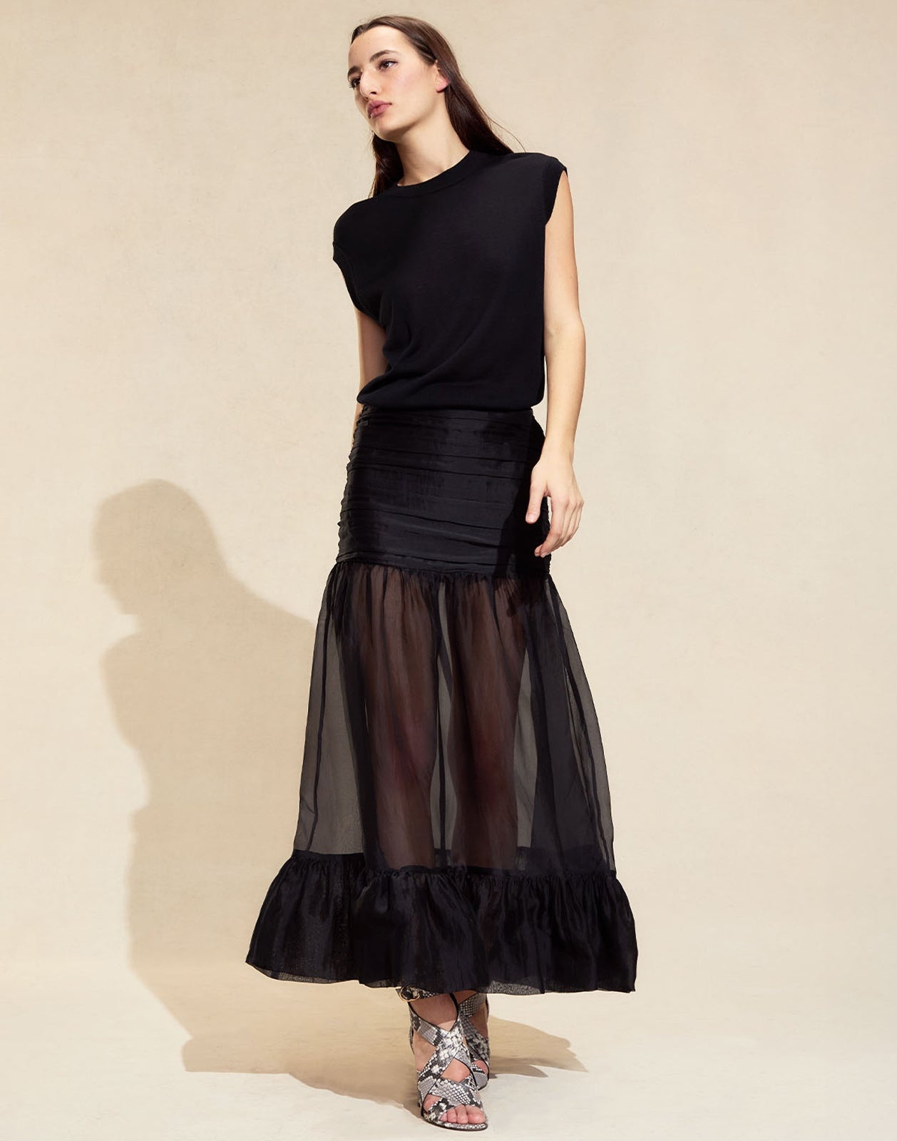 Serafina Silk Skirt - 4