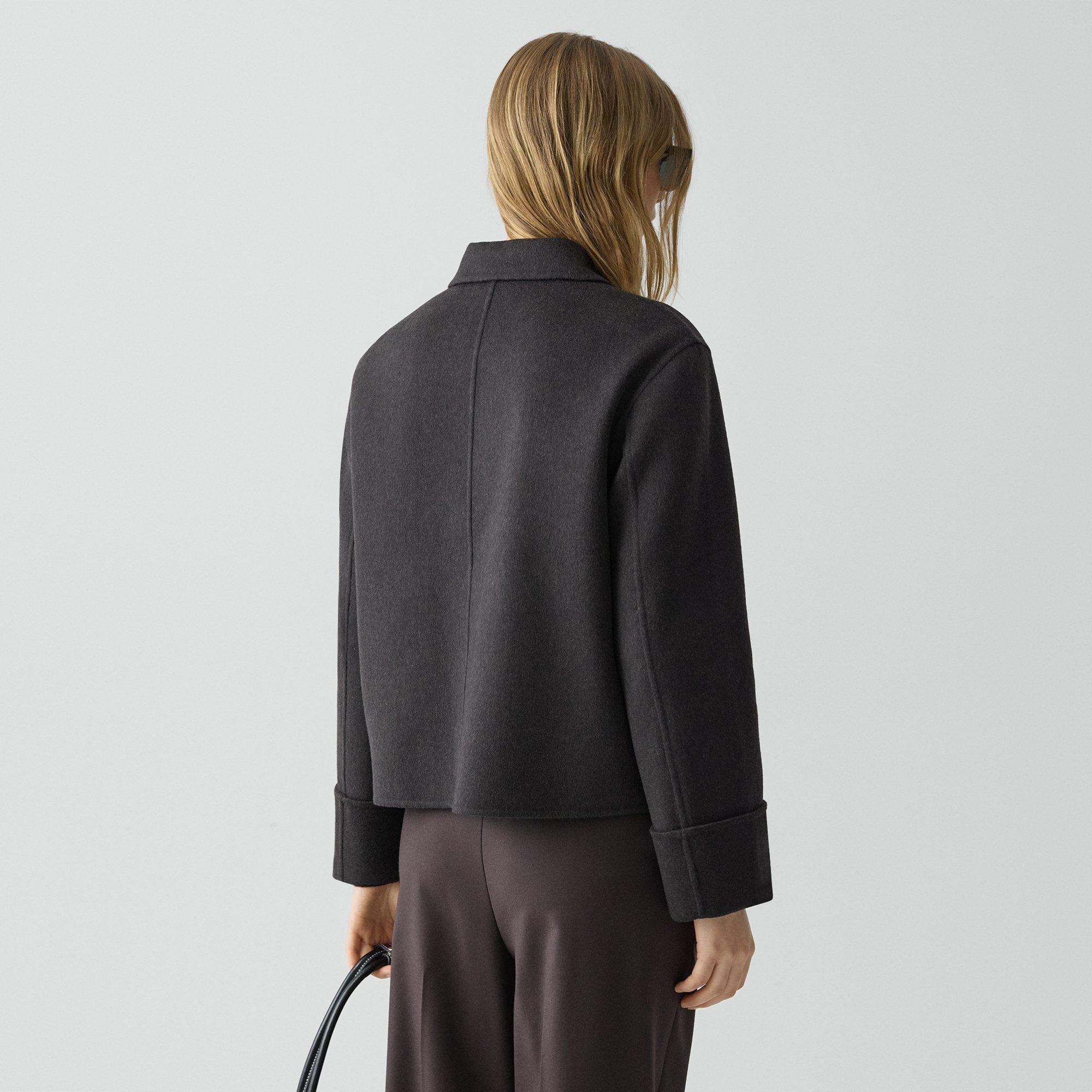 Boxy Cuff Jacket in Double-Face Wool-Cashmere - 4
