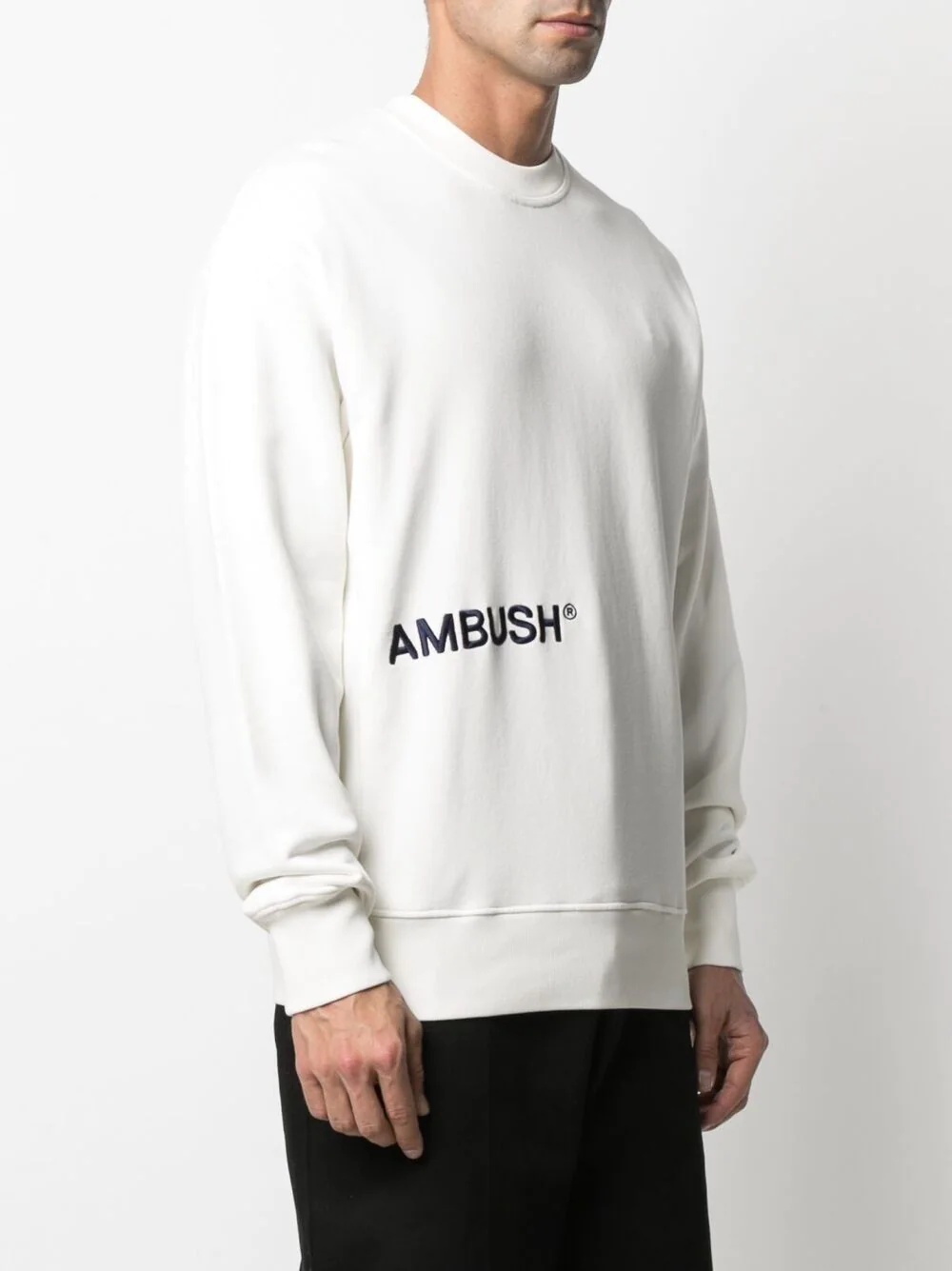 logo-print cotton sweatshirt - 4