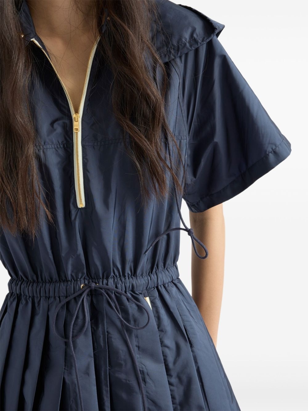 Re-Nylon zip-up utility dress - 5