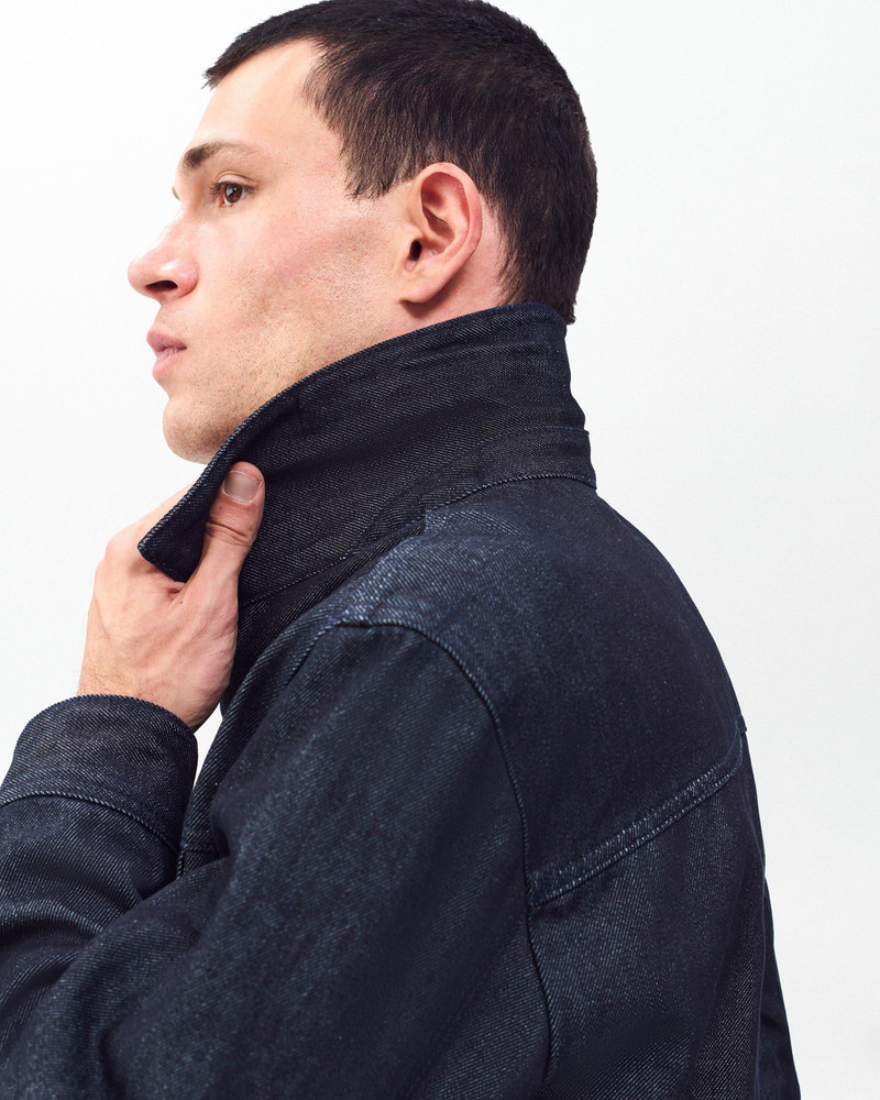 Beau Denim Trucker Jacket Authentic Rigid in Resin Rinse 6