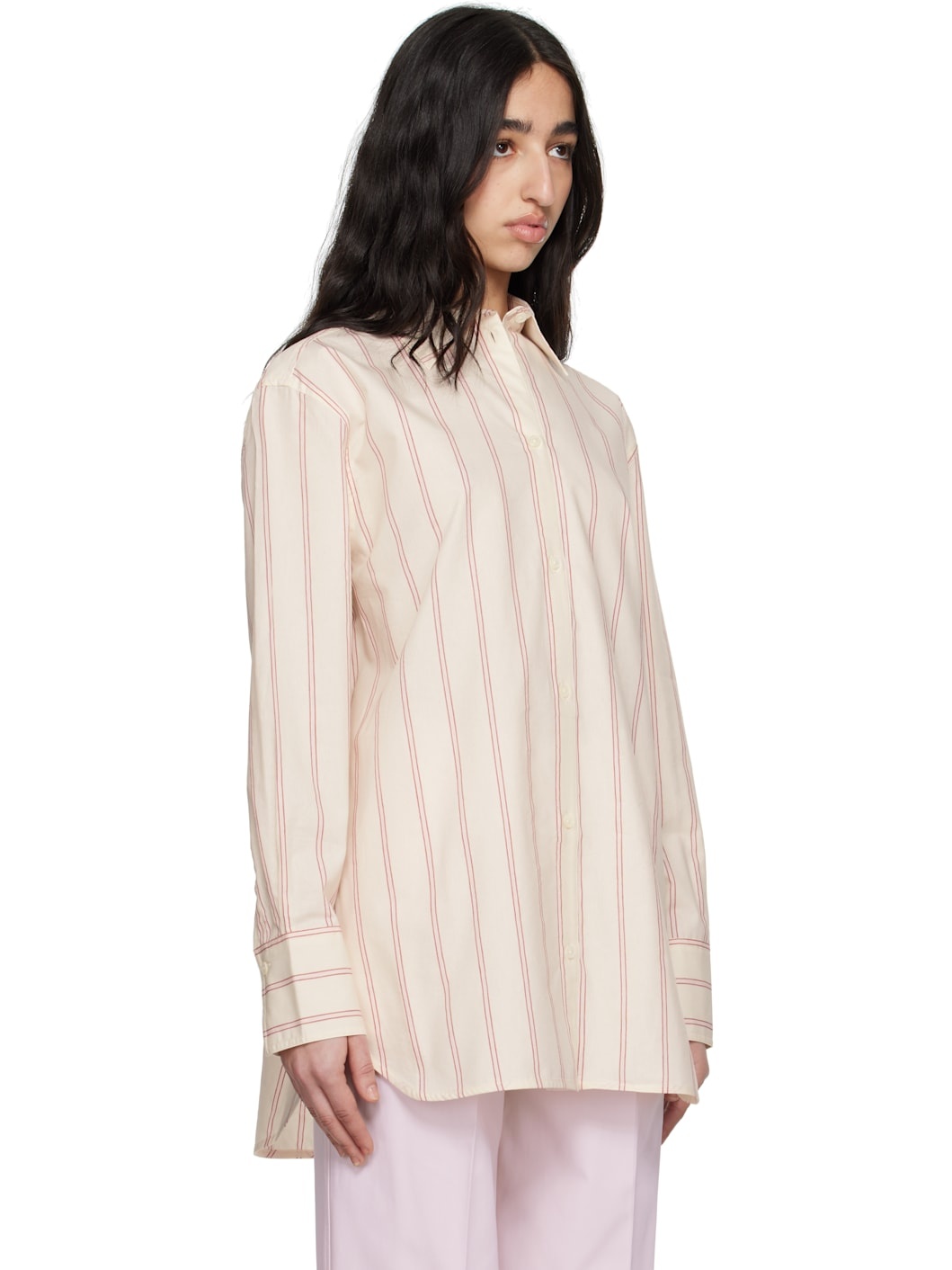 Off-White Relaxed Striped Shirt - 2