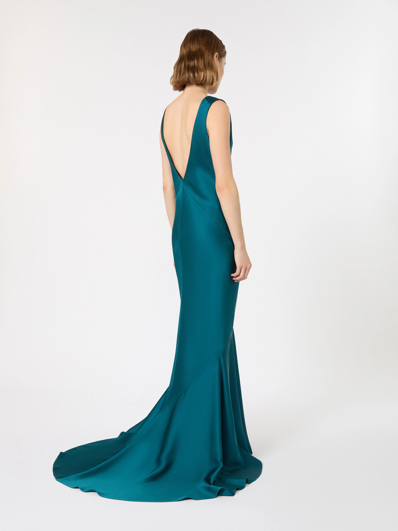 RUM Long envers satin dress - OIL 4