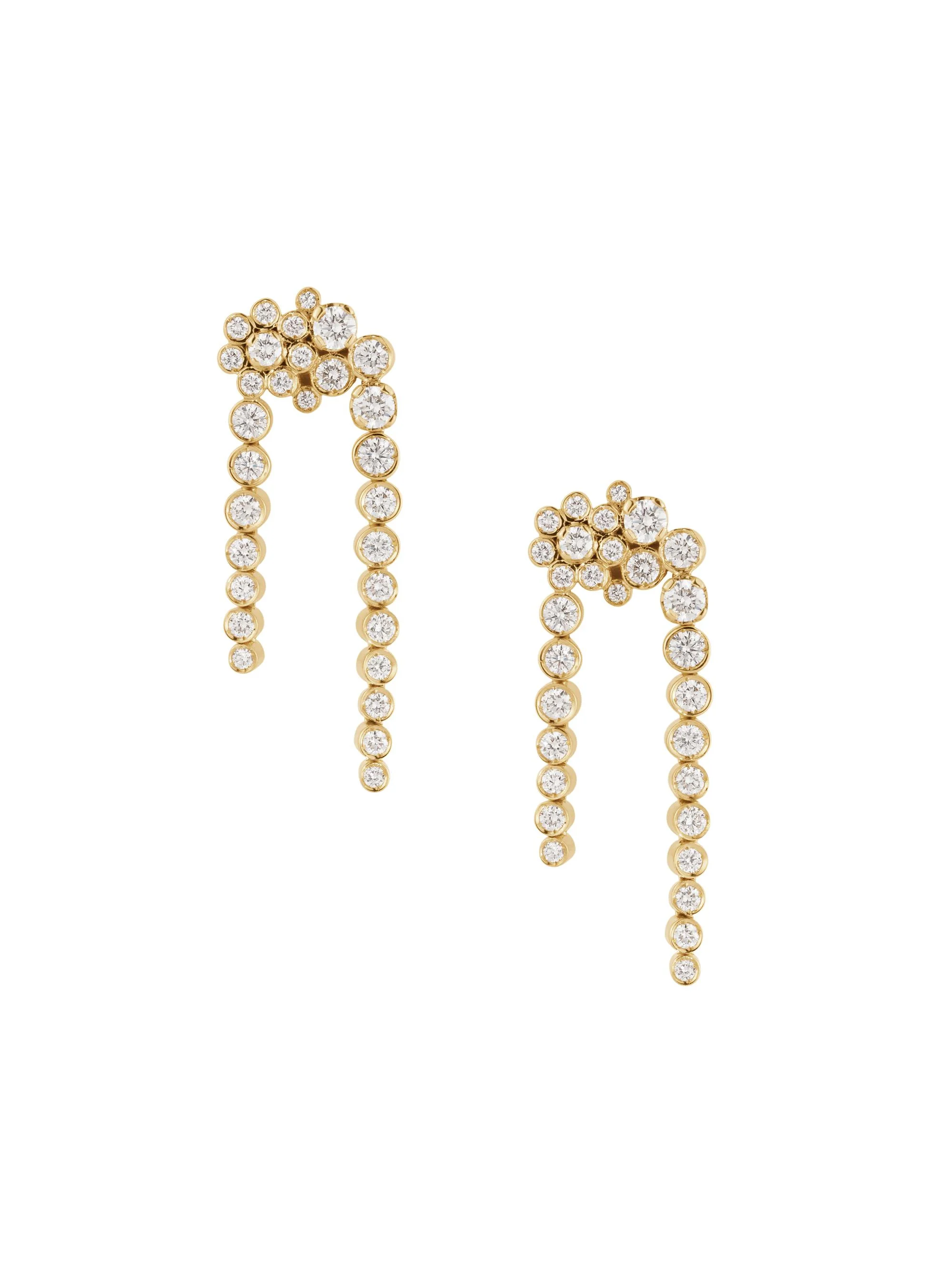 Women's Petite Fontaine 18K Gold & Diamond Single-Earring - Gold - 1