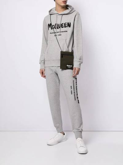 Alexander McQueen logo-patch messenger bag outlook