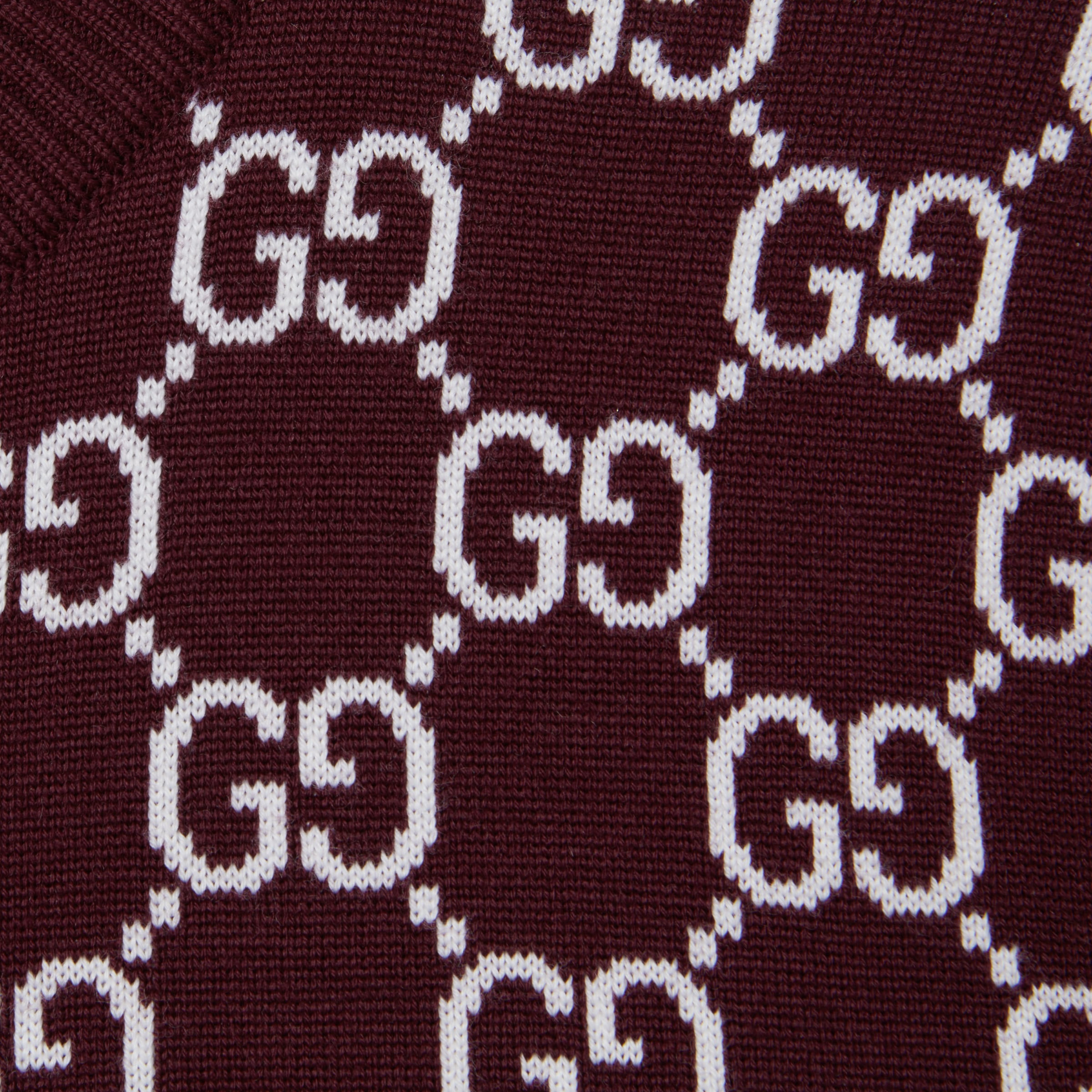 Reversible GG wool jacquard top - 7