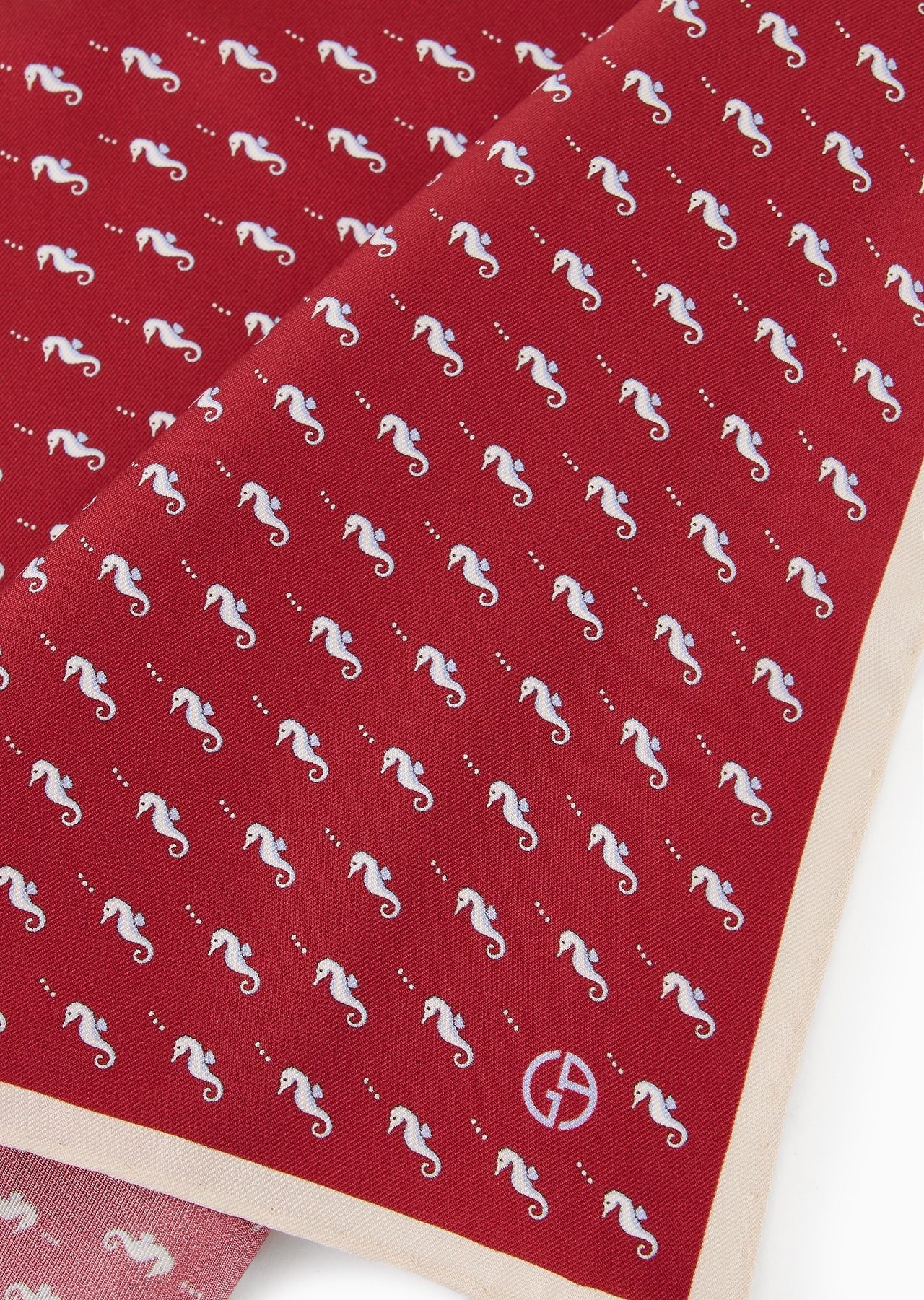 ASV printed silk pocket square - 2