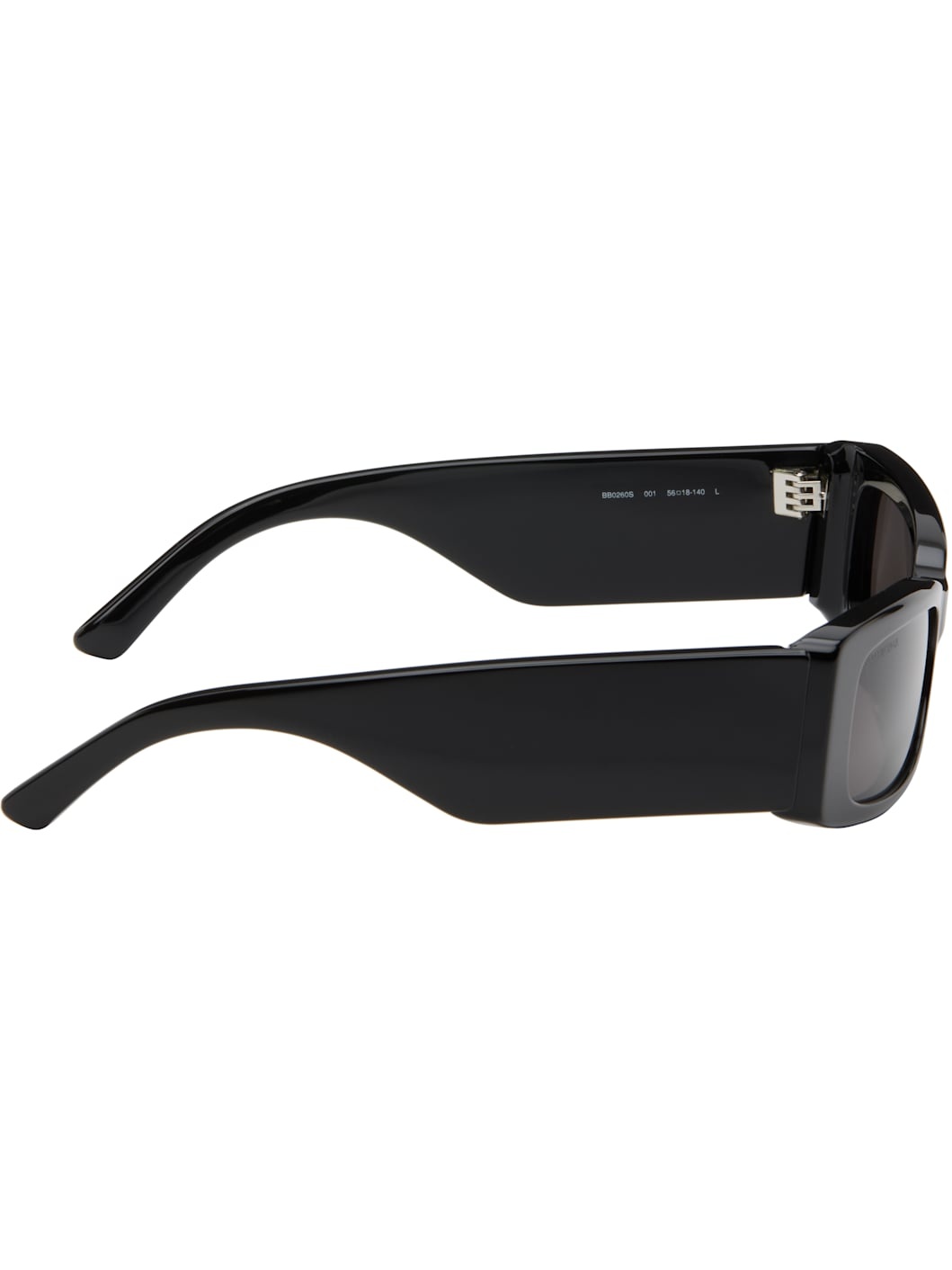 Black Rectangular Sunglasses - 2