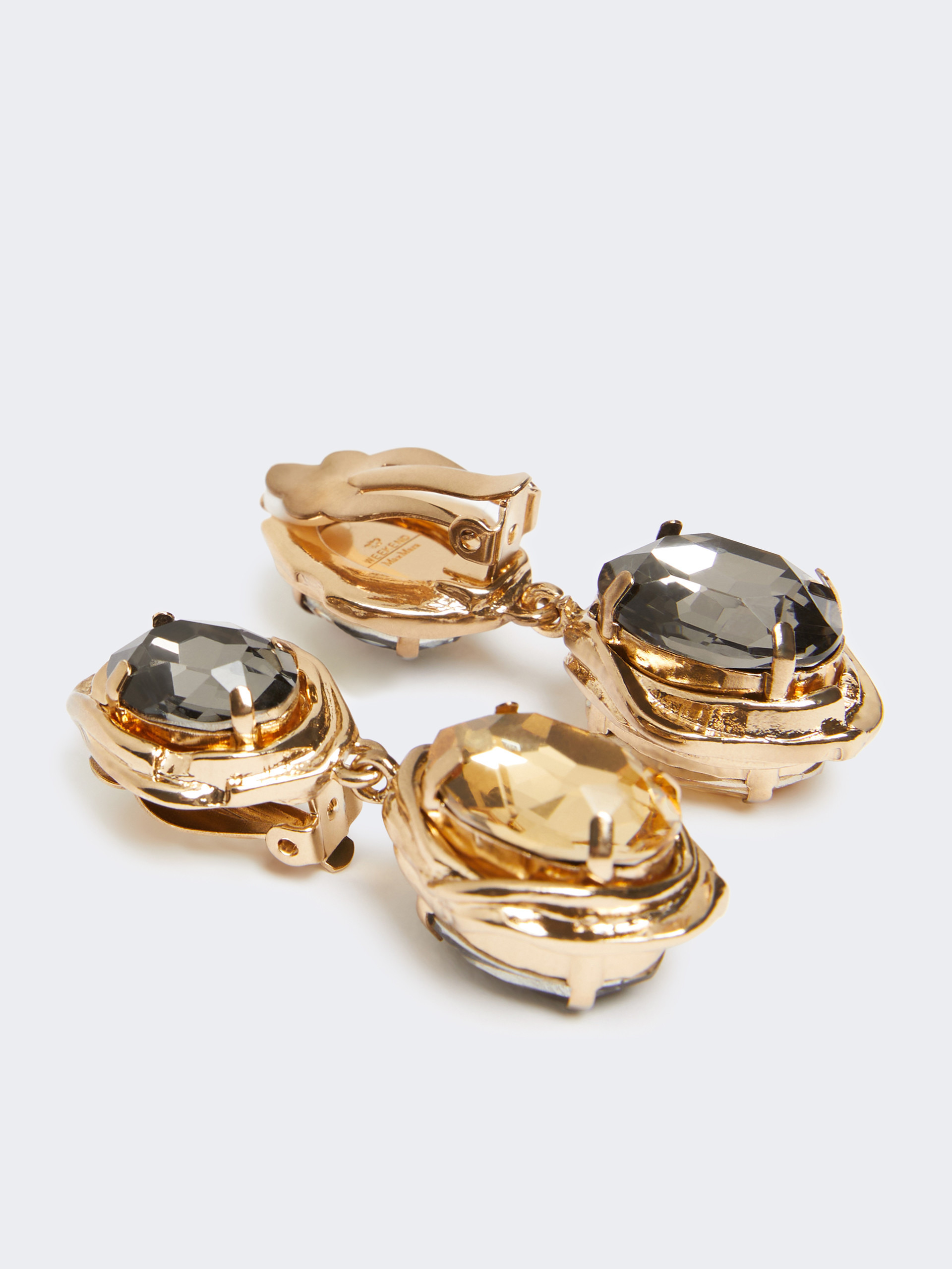 FASTO Rhinestone dangle earrings - 2
