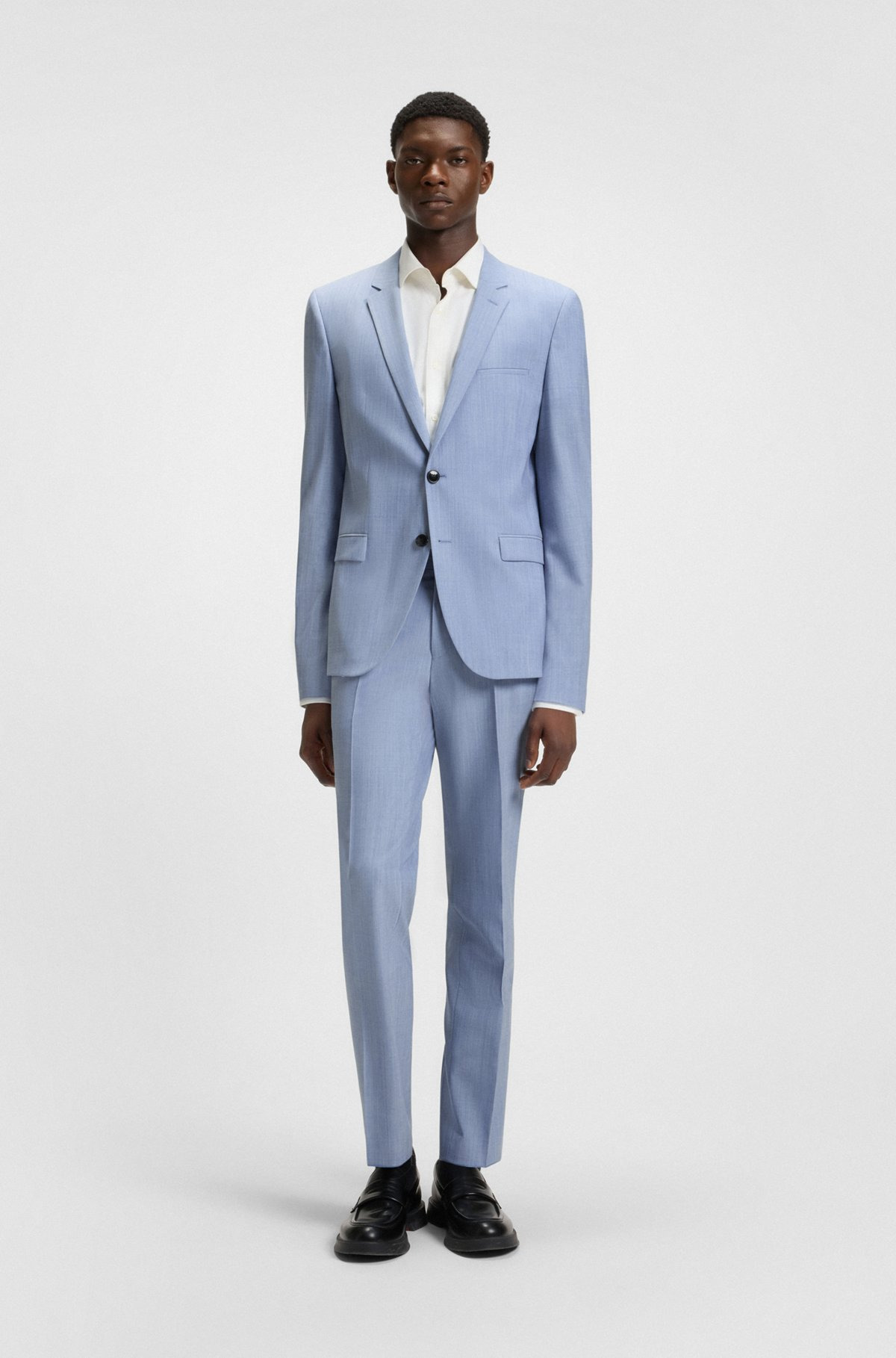 EXTRA-SLIM-FIT BLAZER IN A MELANGE WOOL BLEND - 3