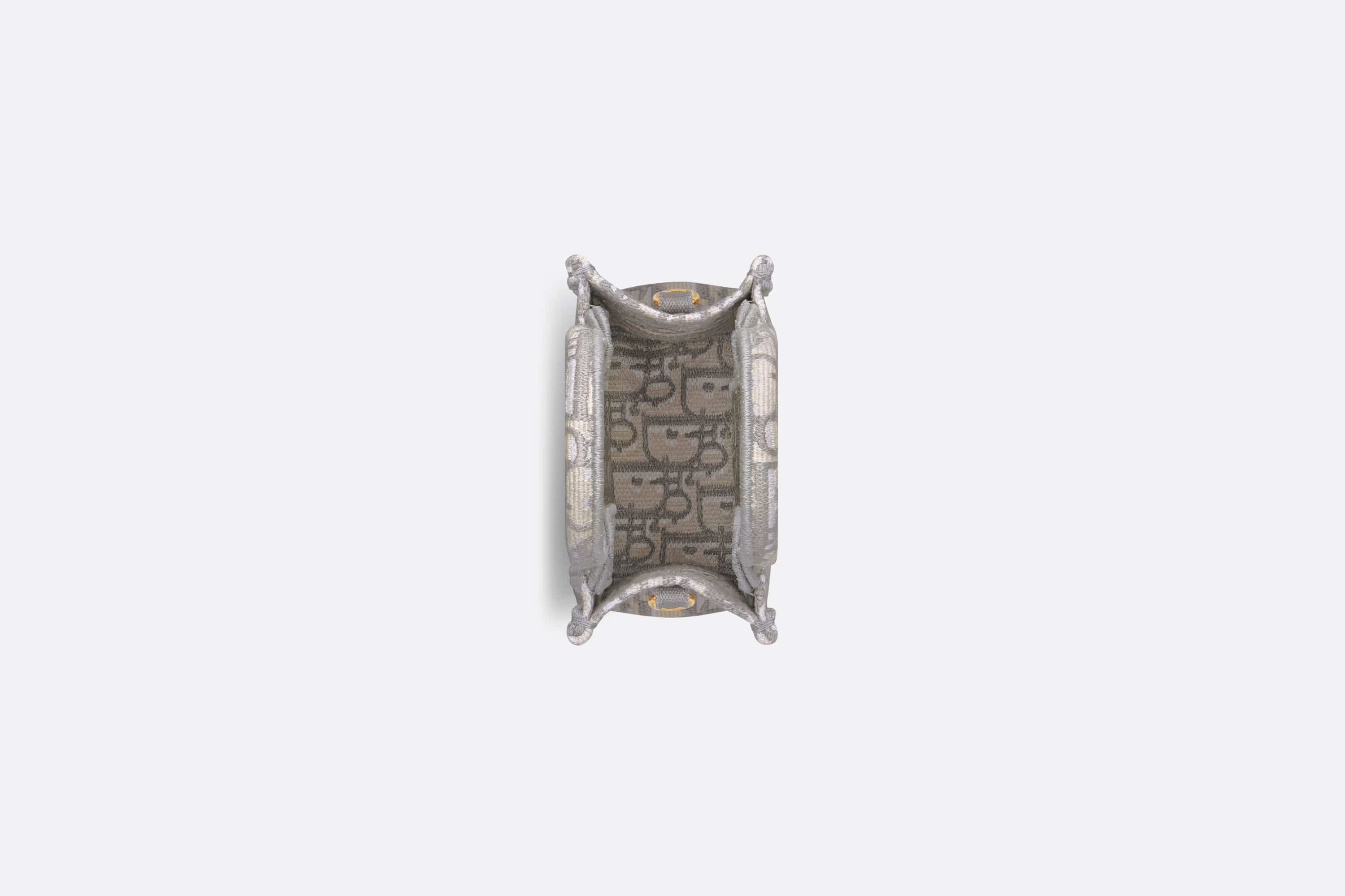 Mini Vertical Dior Book Tote with Strap - 3