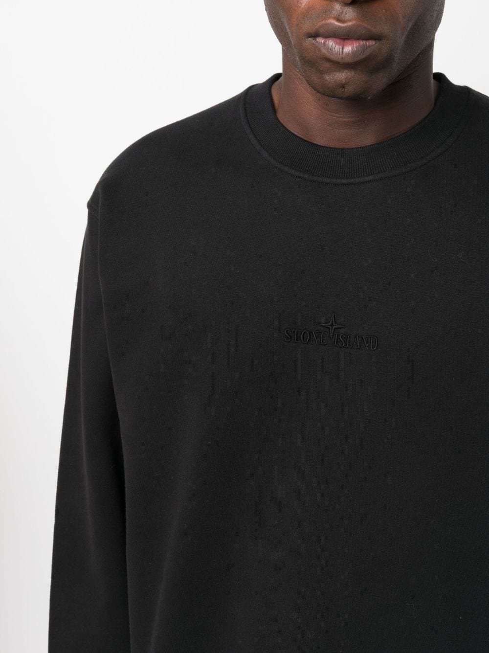 logo-embroidered cotton sweatshirt - 5