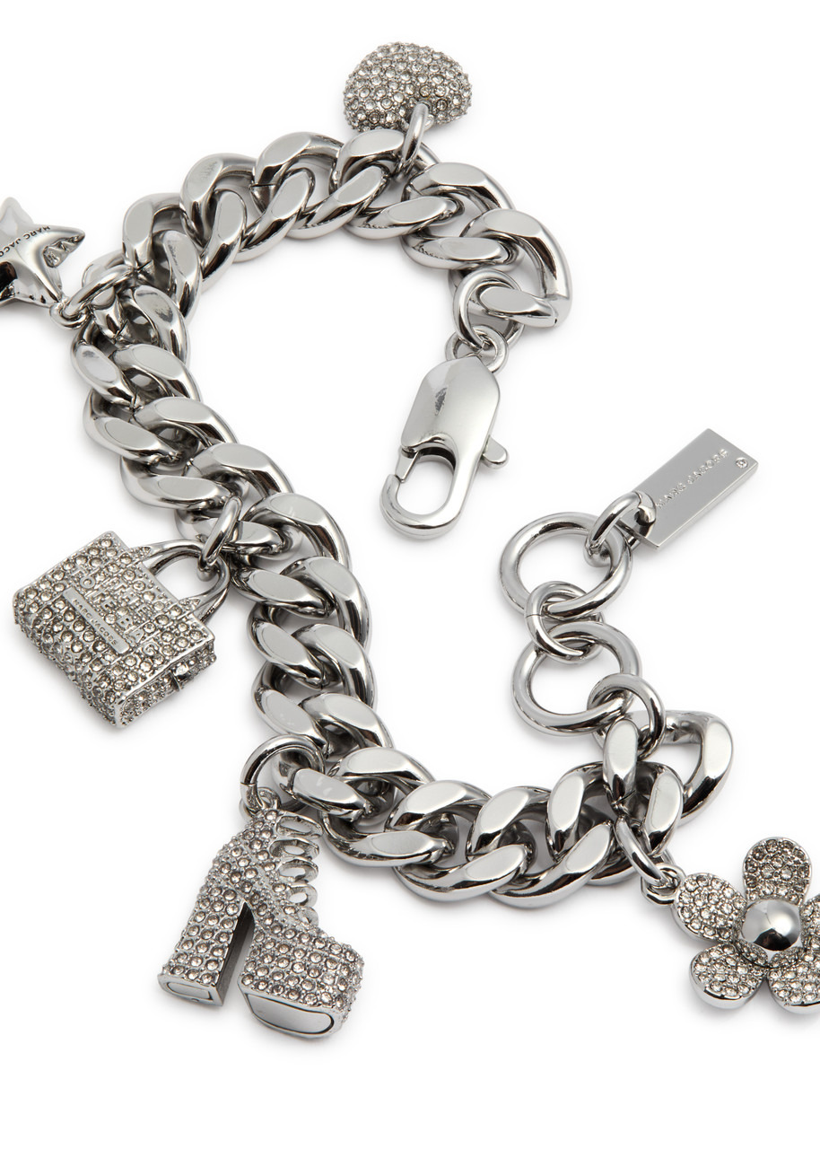Marc Jacobs Icon Mini Charm Silver-plated Bracelet - 3