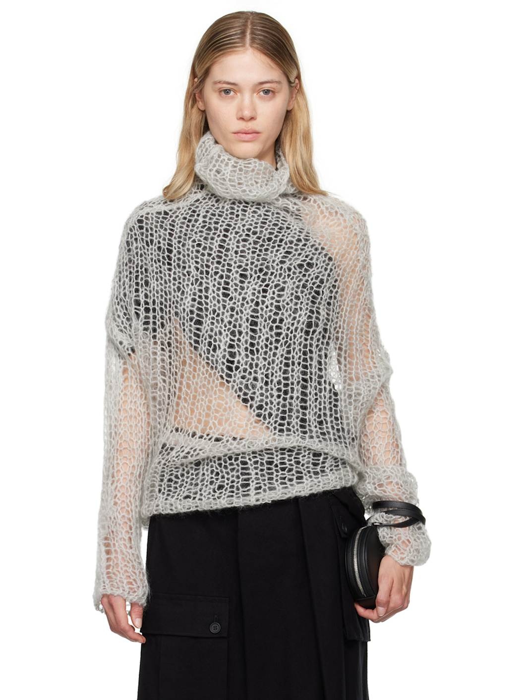 Gray Dian 2 R-Mohair Turtleneck - 1