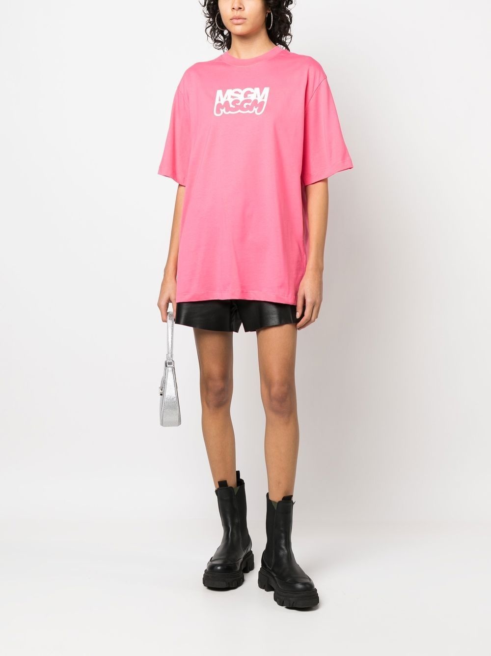 MSGM logo-print cotton T-shirt | farfetch | REVERSIBLE