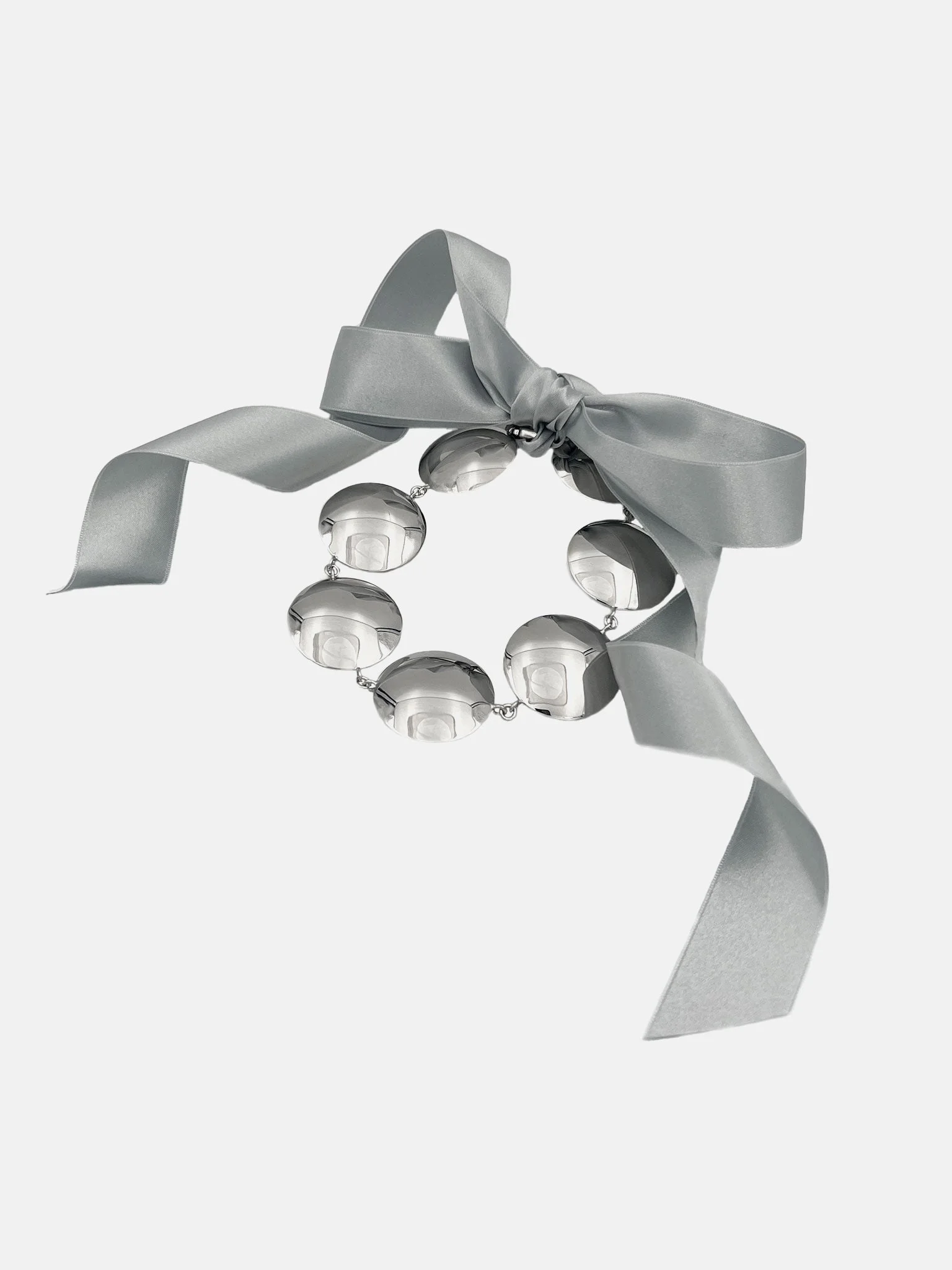 NUCLEAR BOW NECKLACE SILVER - 1