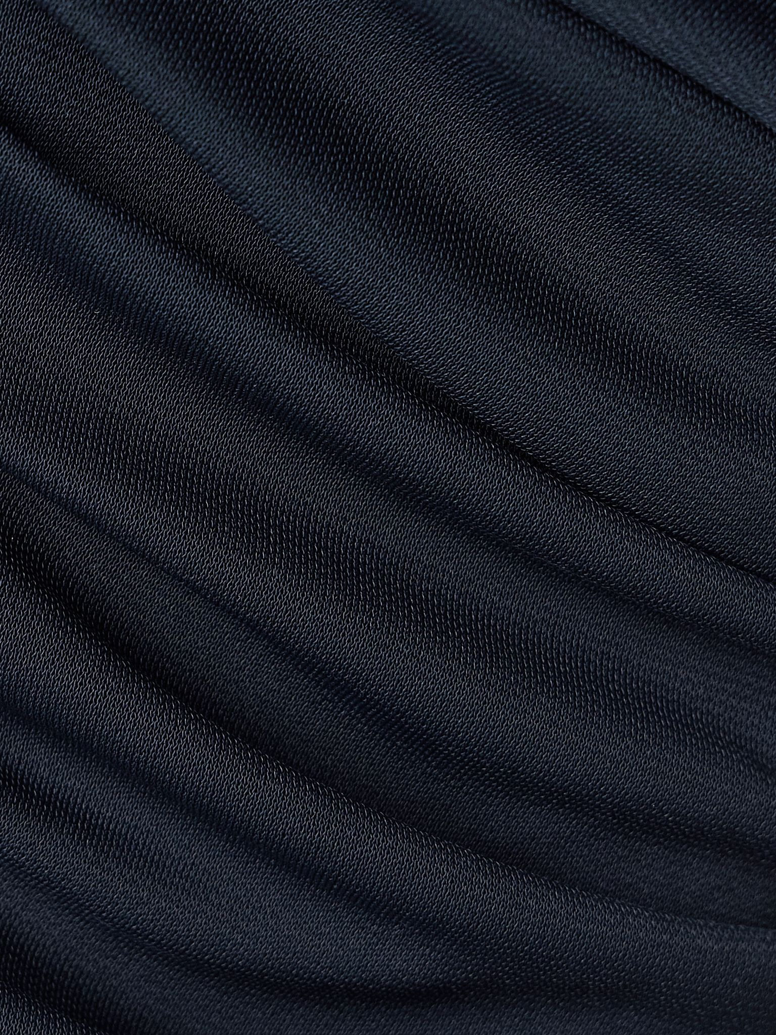 Ruched stretch-jersey midi shirt dress Navy - 4