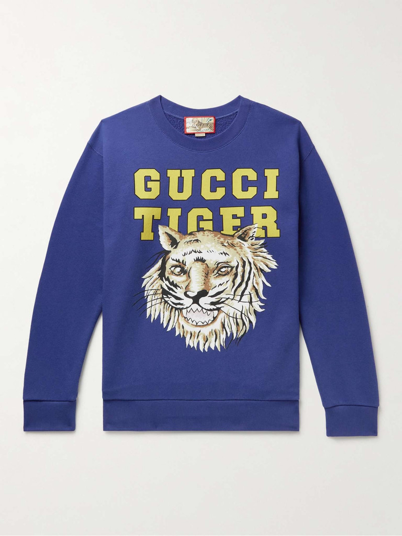 Printed Cotton-Jersey Sweatshirt - 1