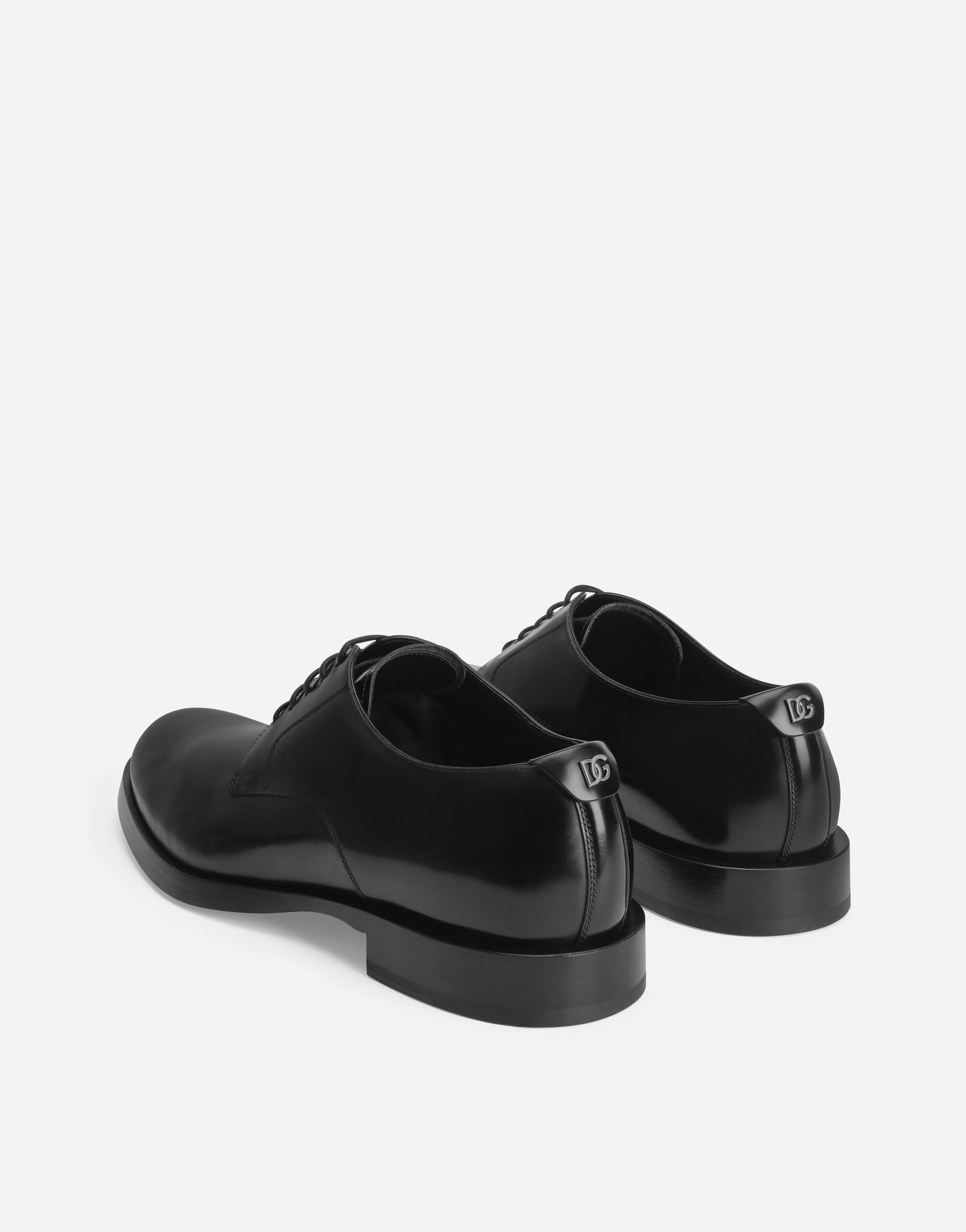 Brushed calfskin derby shoes - 3
