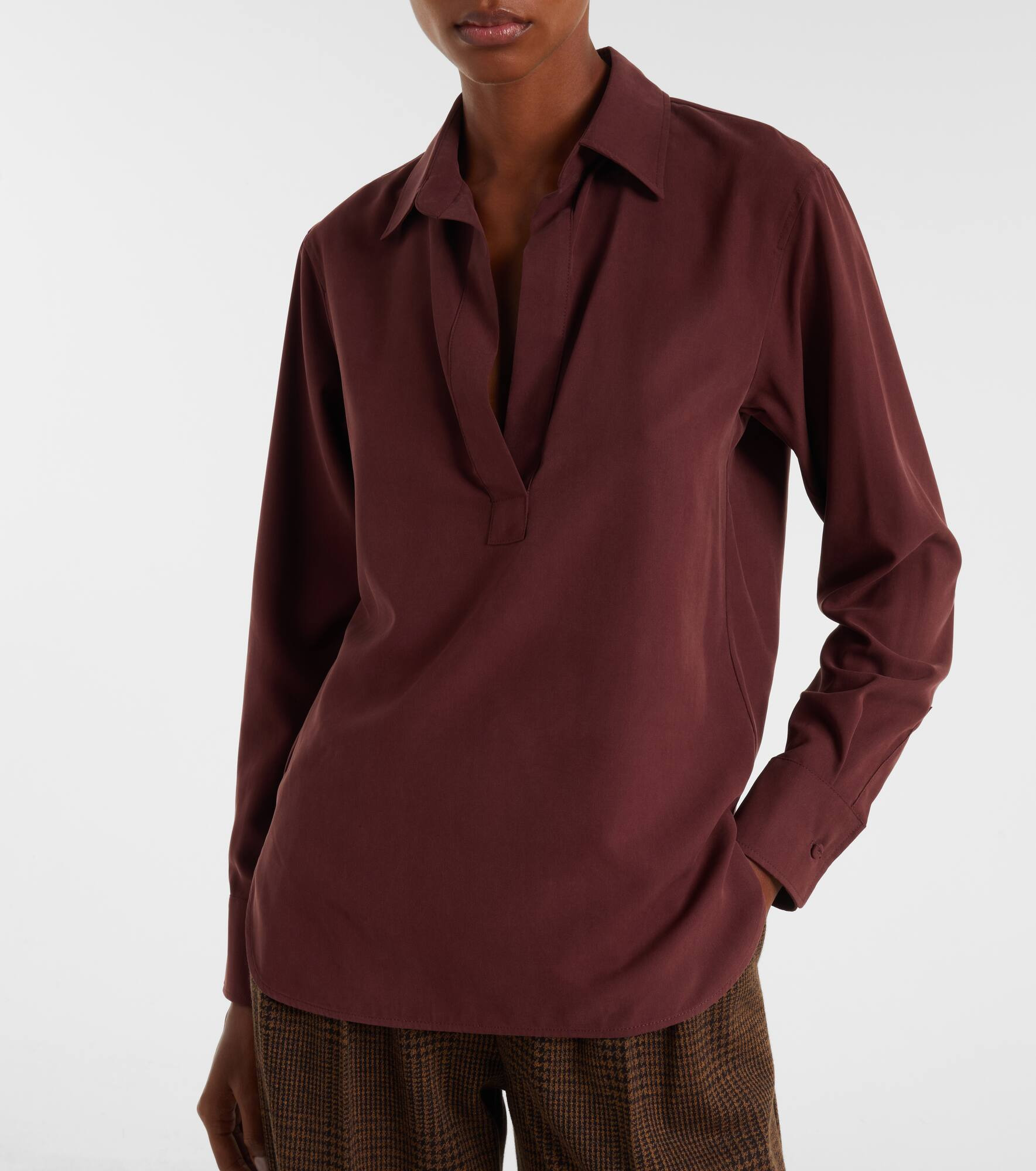 Mirko silk crêpe blouse - 6