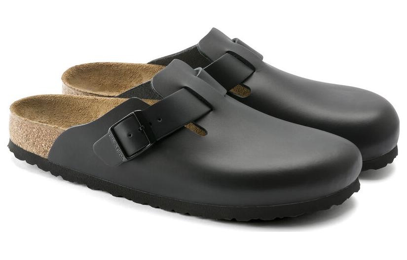 Birkenstock Boston Natural Leather Narrow Fit 'Black' 0060193 - 4